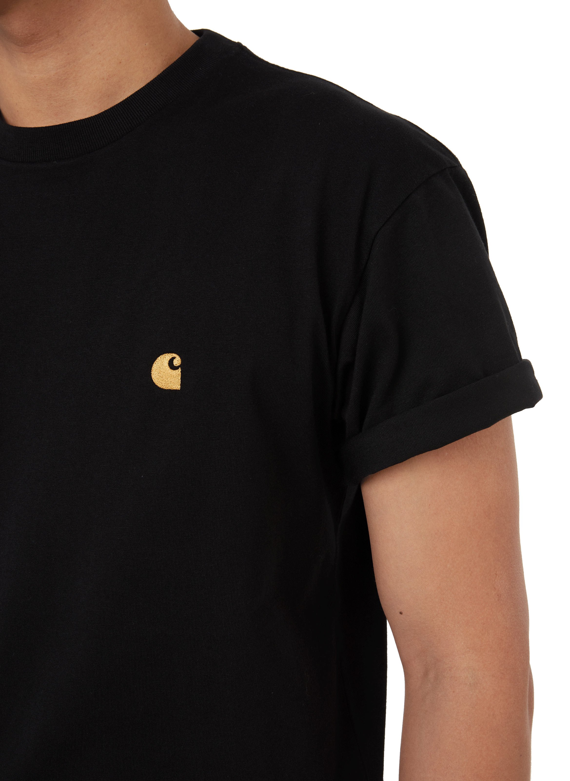 T-shirt à manches courtes en coton Noir