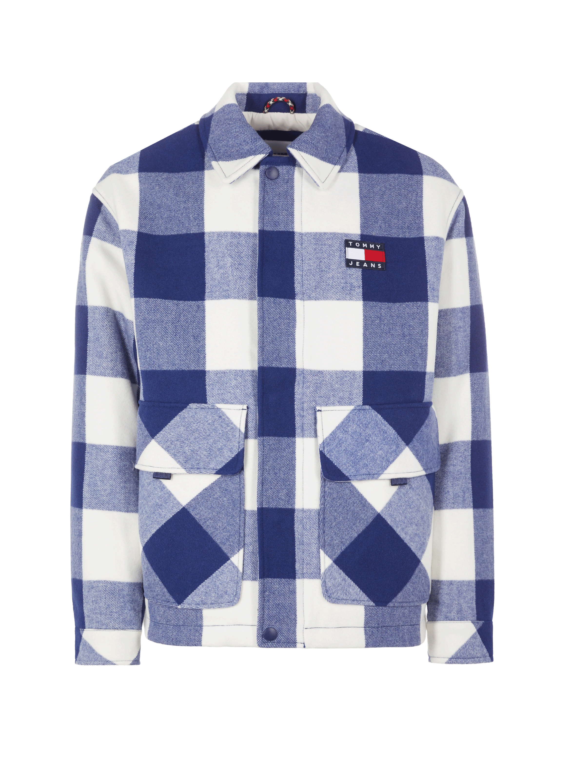 Veste à carreaux en polyester recyclé mélangé