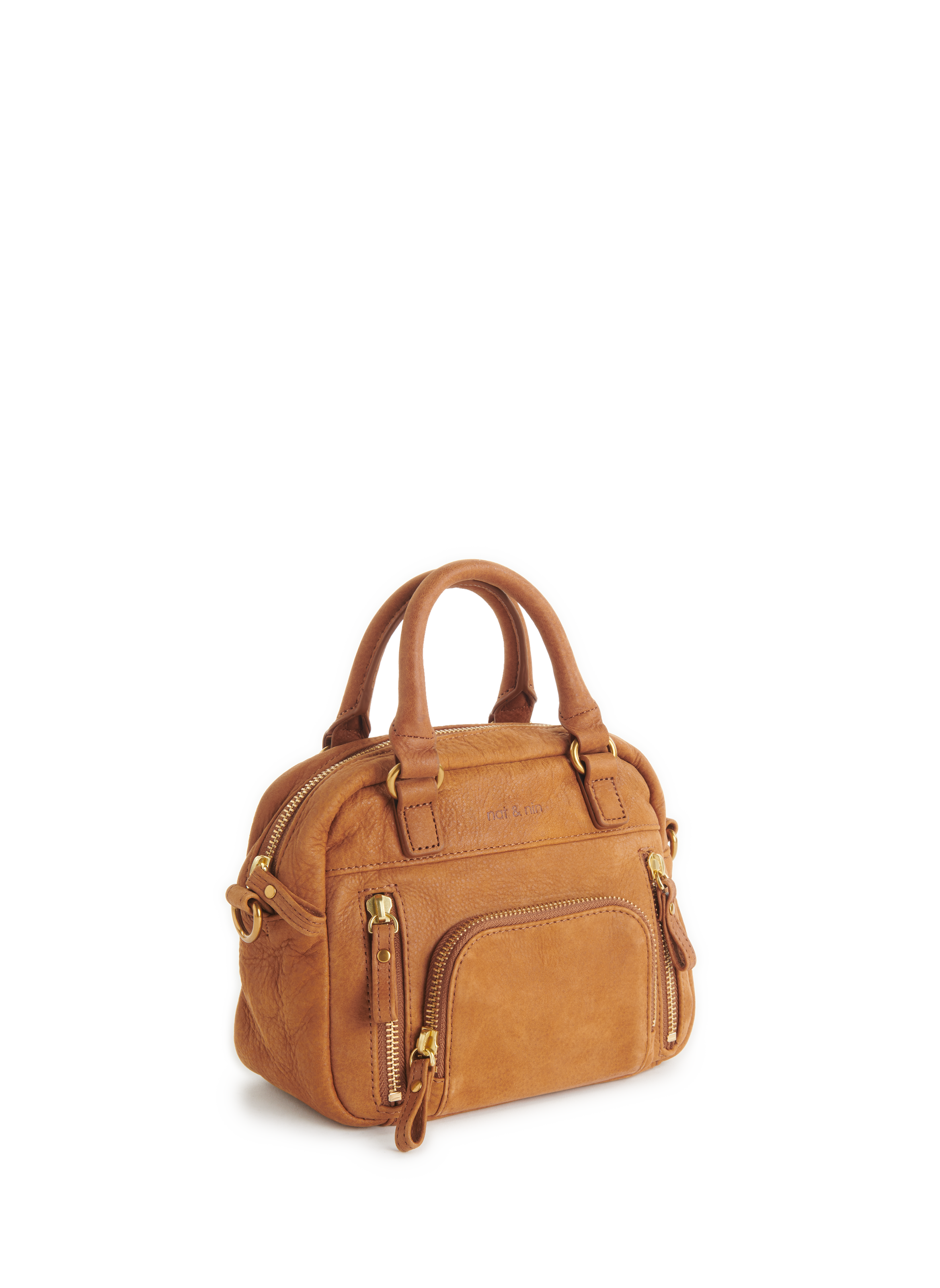 Micro sac à main Macy NAT & NIN Marron