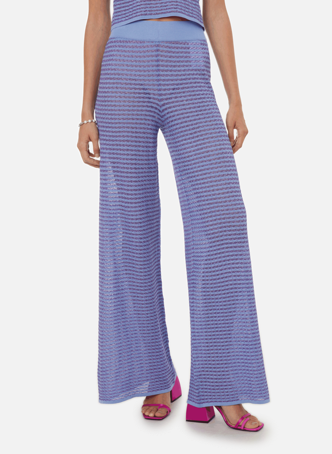 Relaxed trousers with metallic threads REMAIN