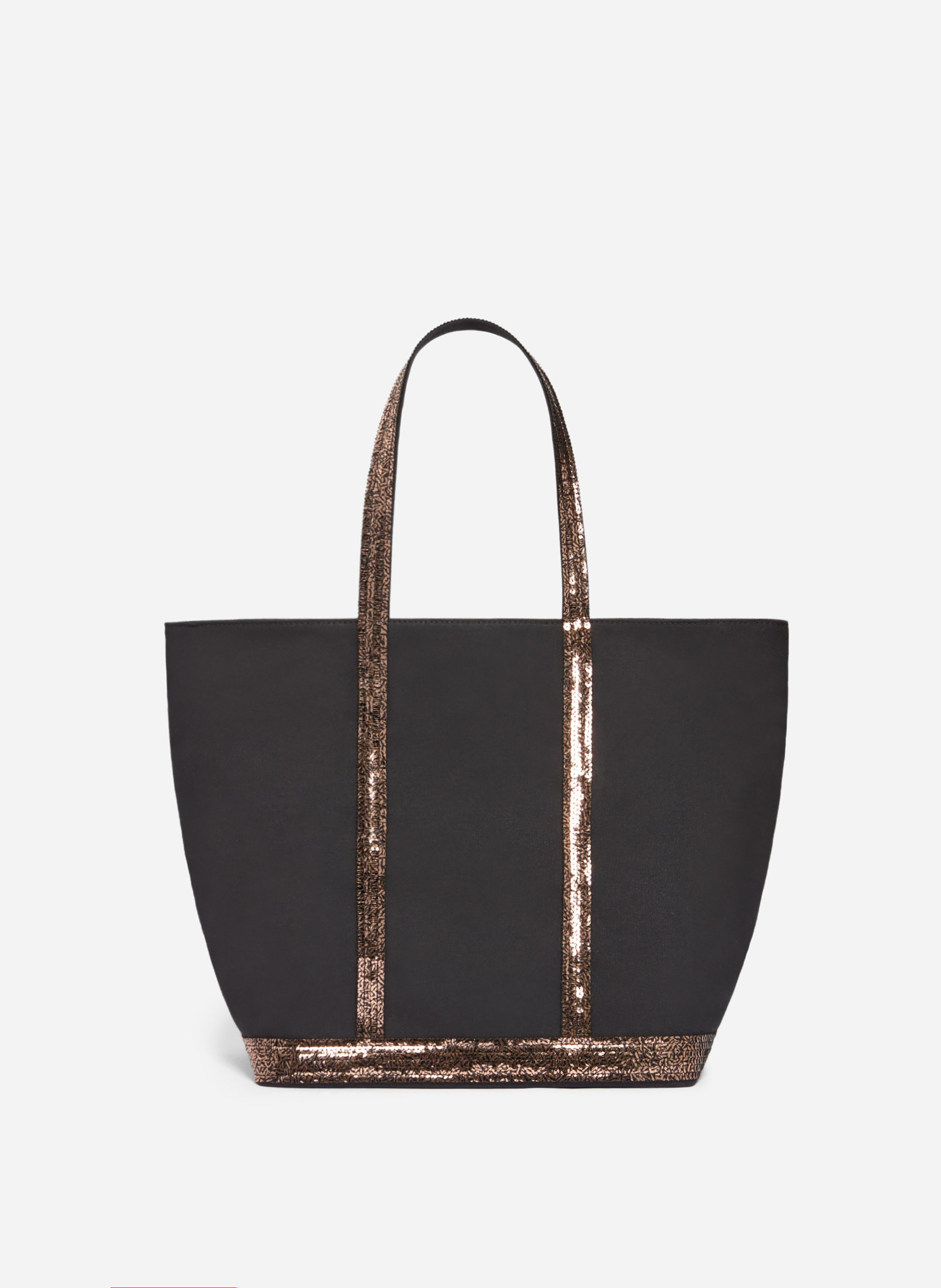 Cabas l zippé en toile VANESSA BRUNO Noir