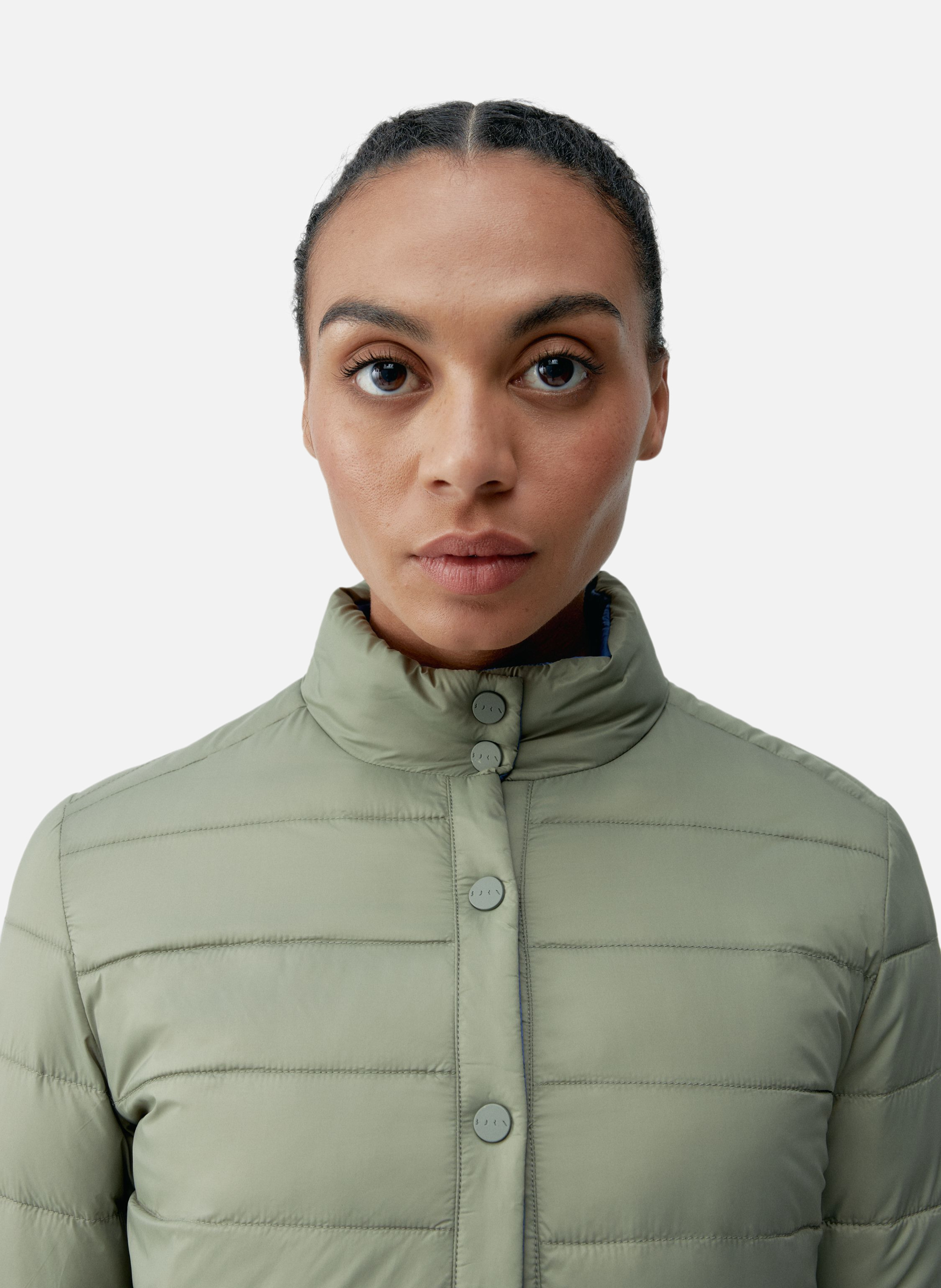 Veste de sport boutonné performance athleisure lyra BORN LIVING YOGA Bleu
