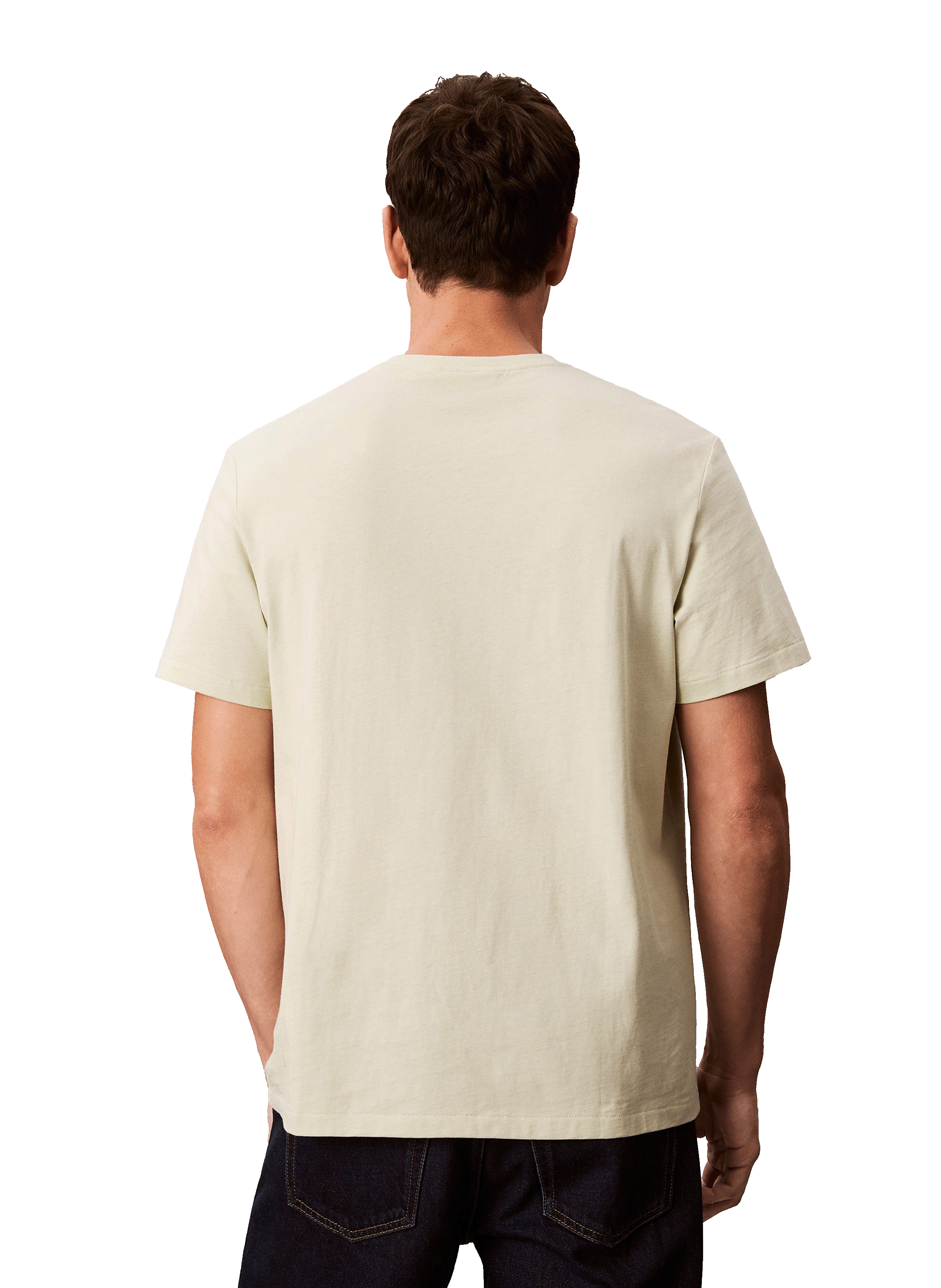 T-shirt à col rond en coton CALVIN KLEIN Vert