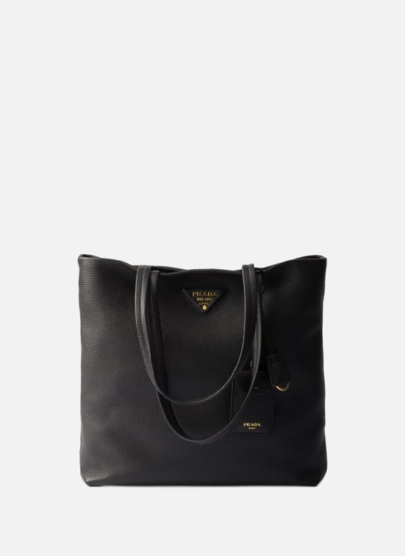 Grand cabas en cuir Noir by PRADA PRADA Grand cabas en cuir Noir