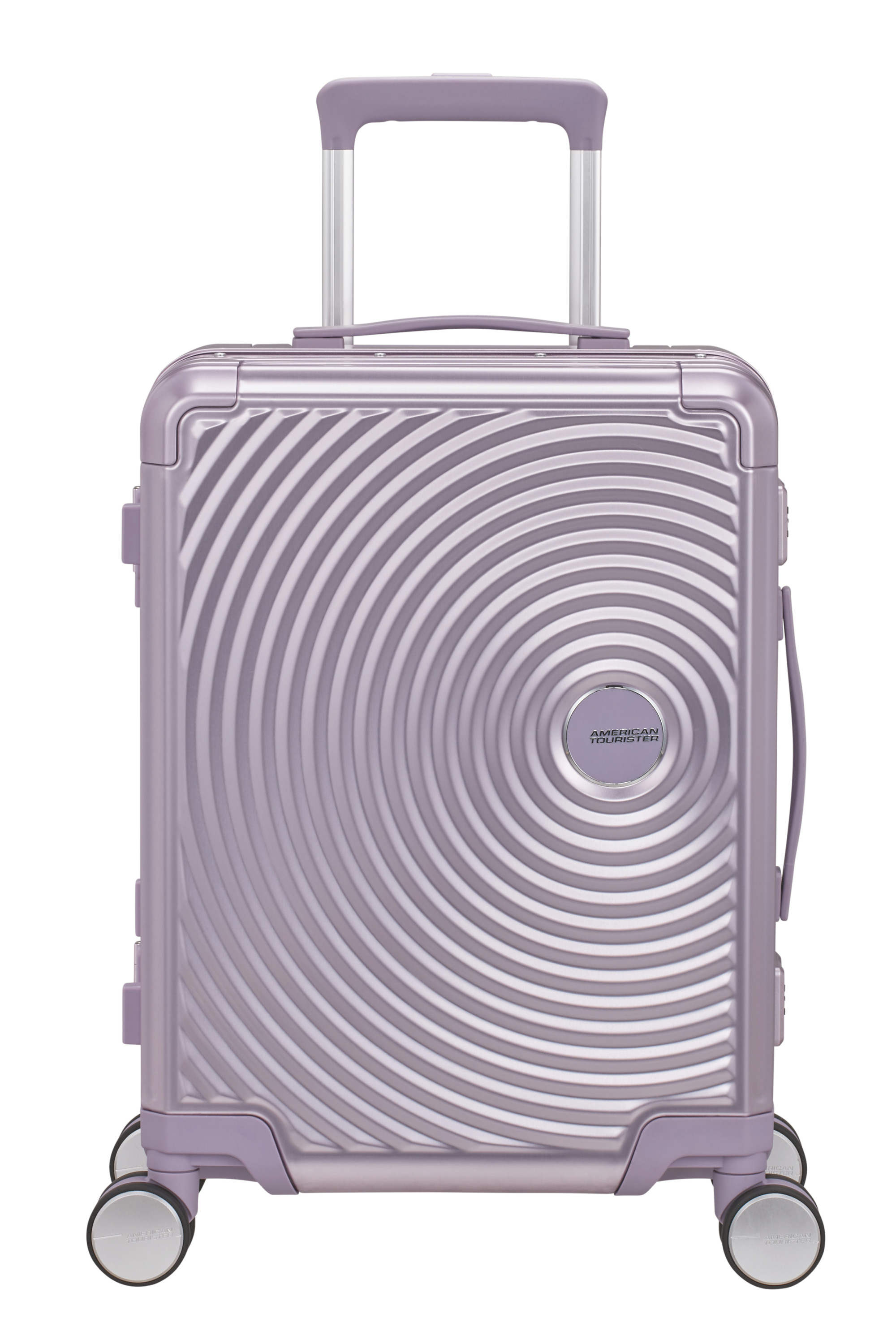 Soundbox alu valise 4 roues taille s AMERICAN TOURISTER Violet