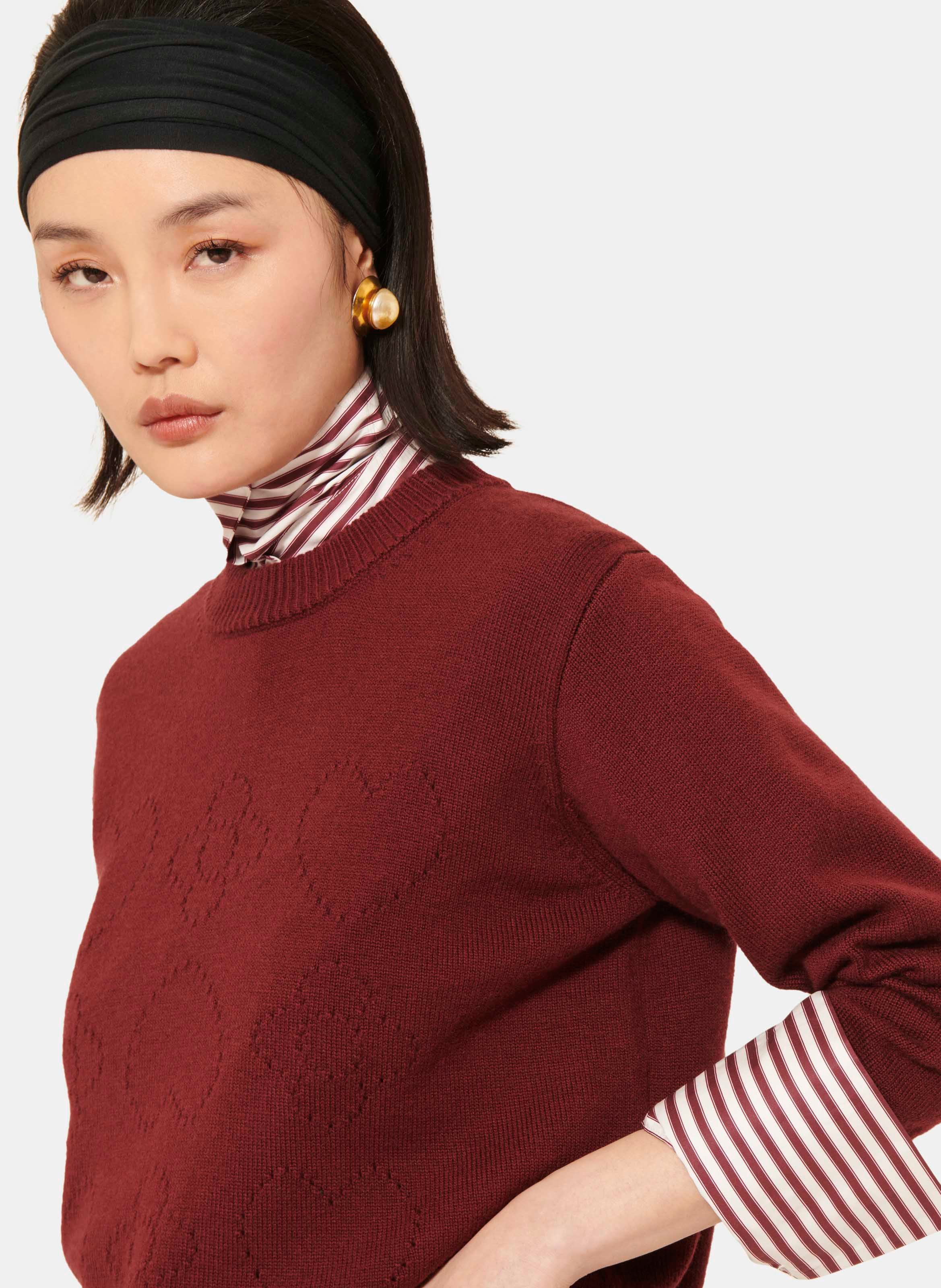 Pull preppy TARA JARMON Violet