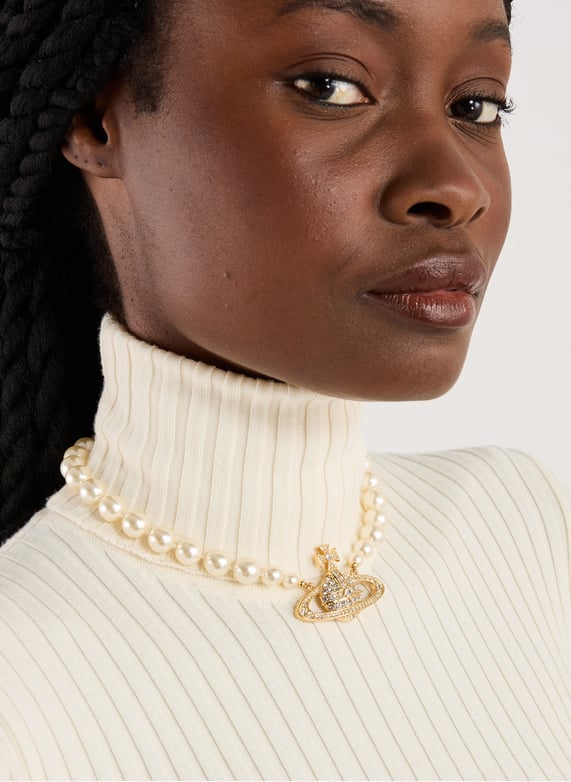 Collier One Row Pearl | Doré by VIVIENNE WESTWOOD Collier One Row Pearl Doré