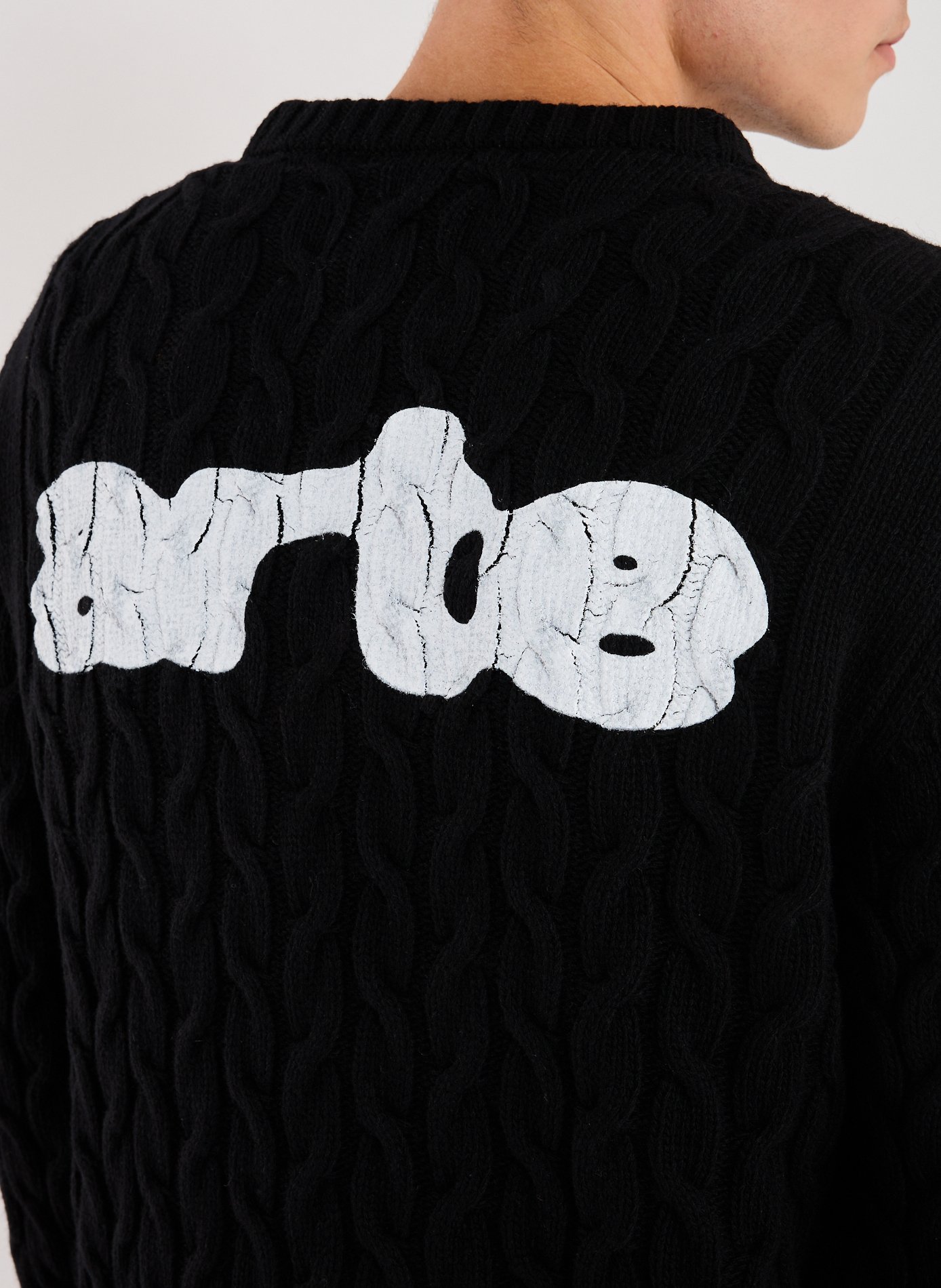 Pull droit en laine mélangée ARTE ANTWERP Noir