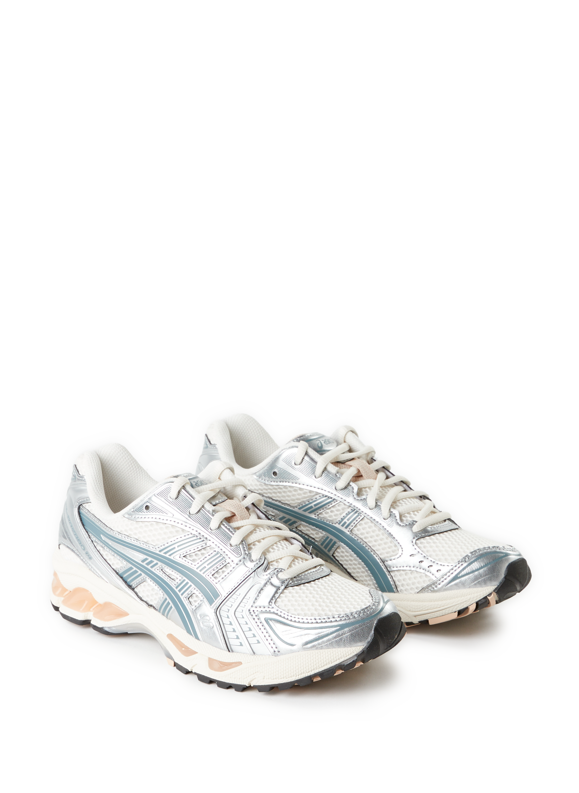 Mixed leather sneakers ASICS White