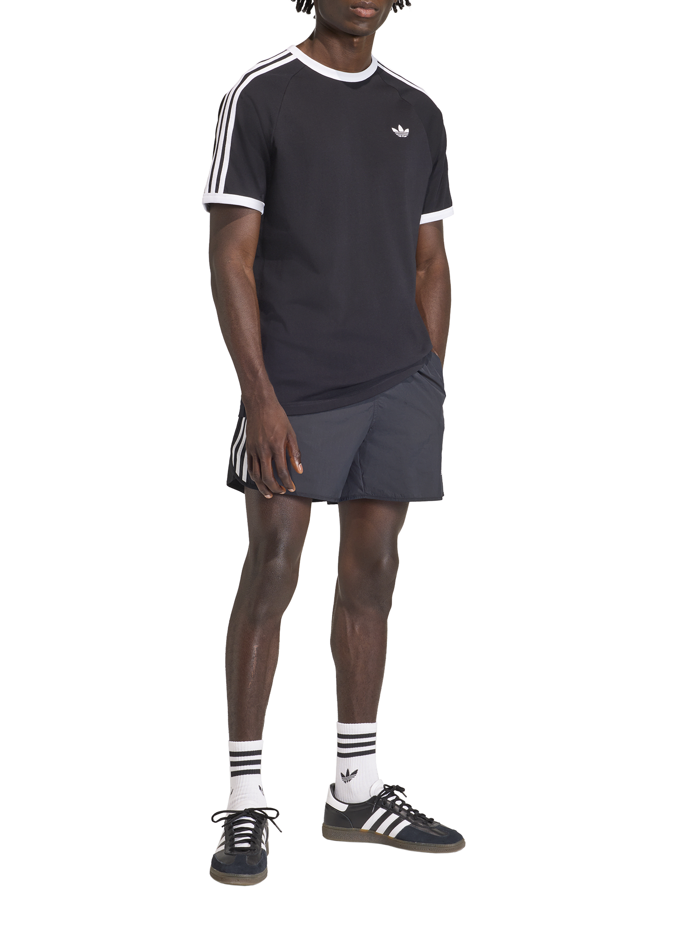 Short-Sleeve Cotton T-Shirt  ADIDAS Black