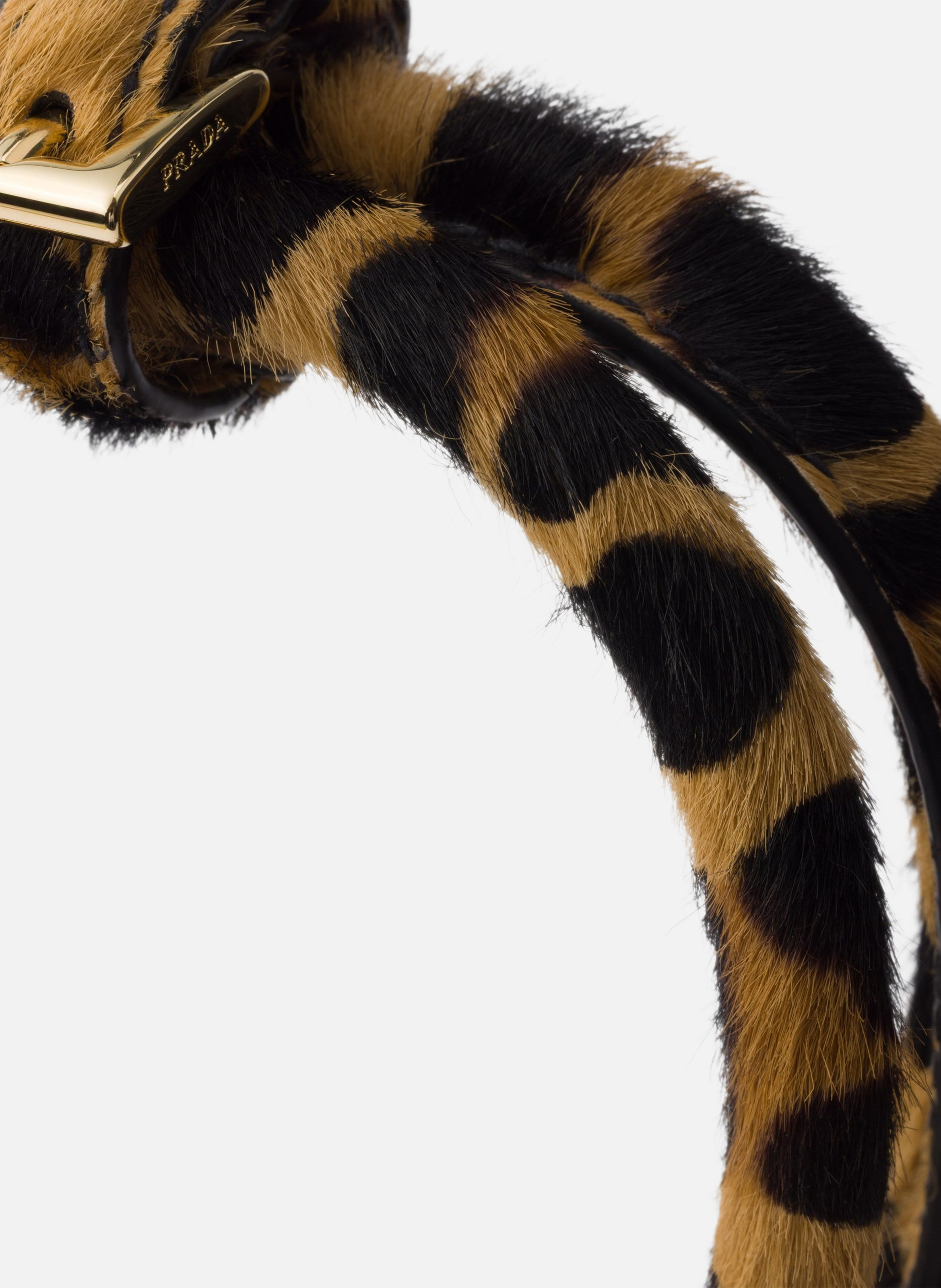 Mini sac à main prada bonnie en cuir imprimé PRADA Beige