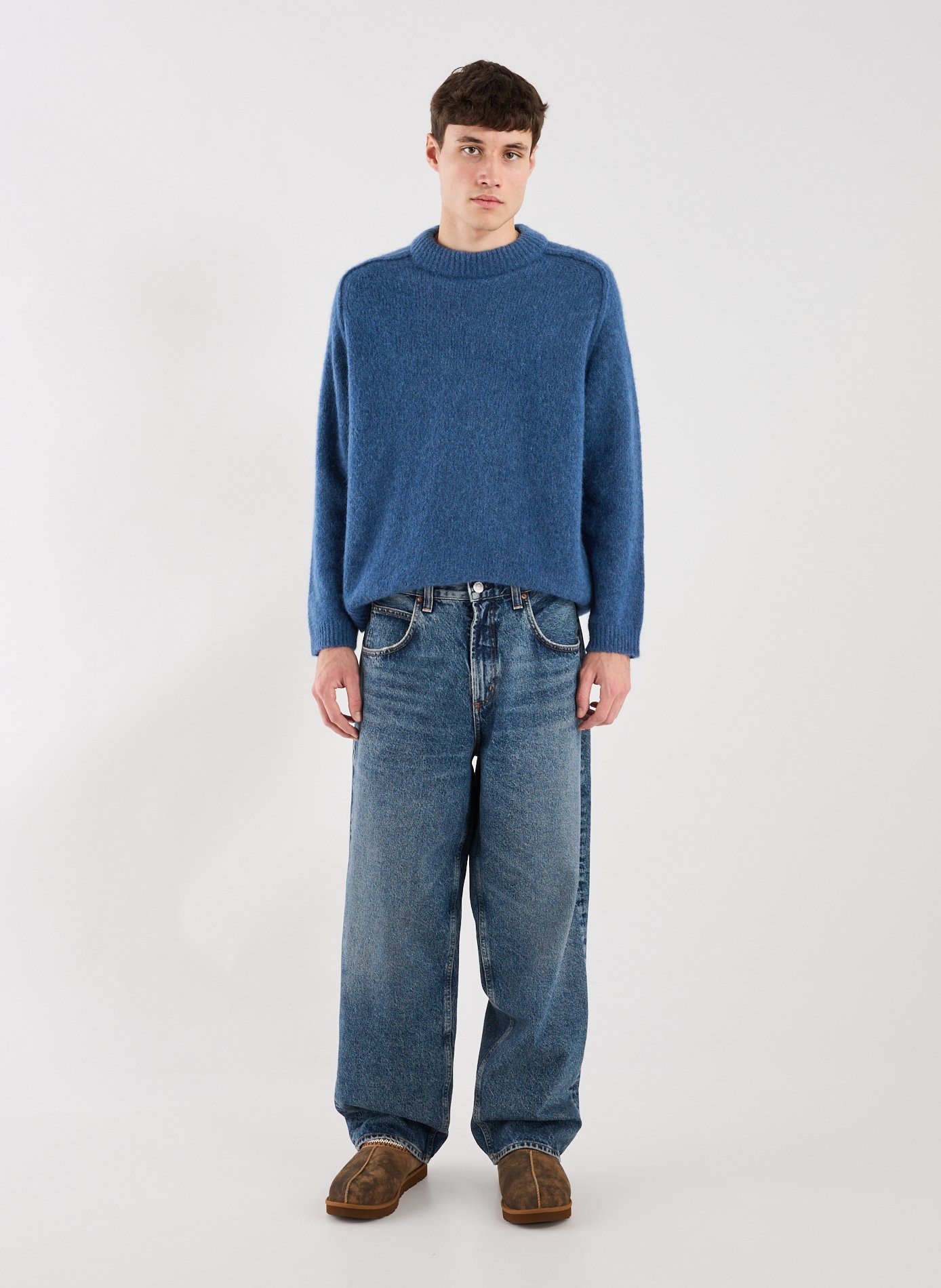 Oversized Tyler mixed wool sweater A.P.C. Blue