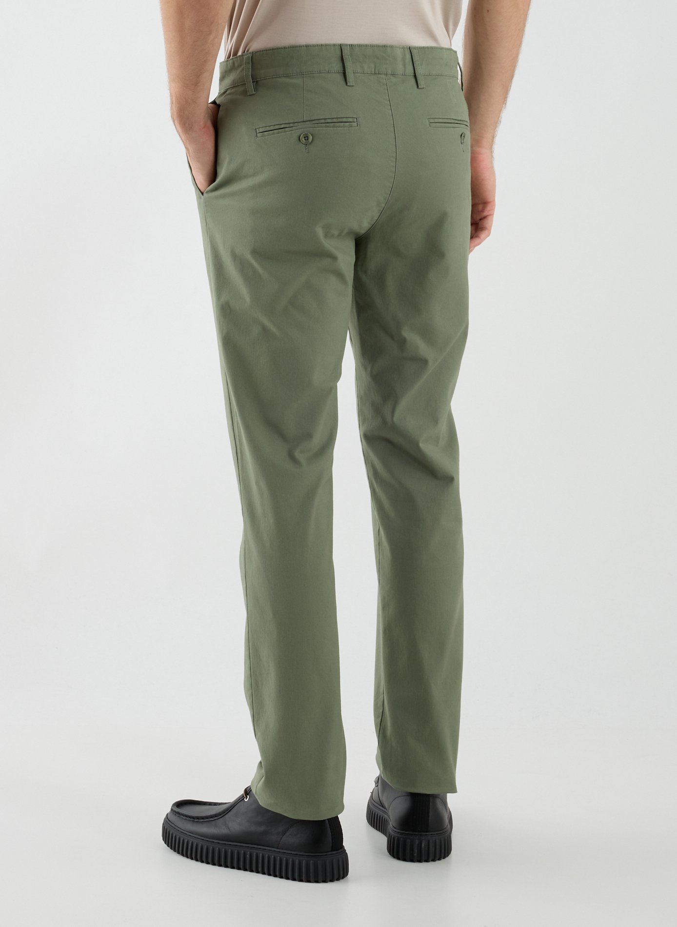 Pantalon slim en coton mélangé AIGLE Vert