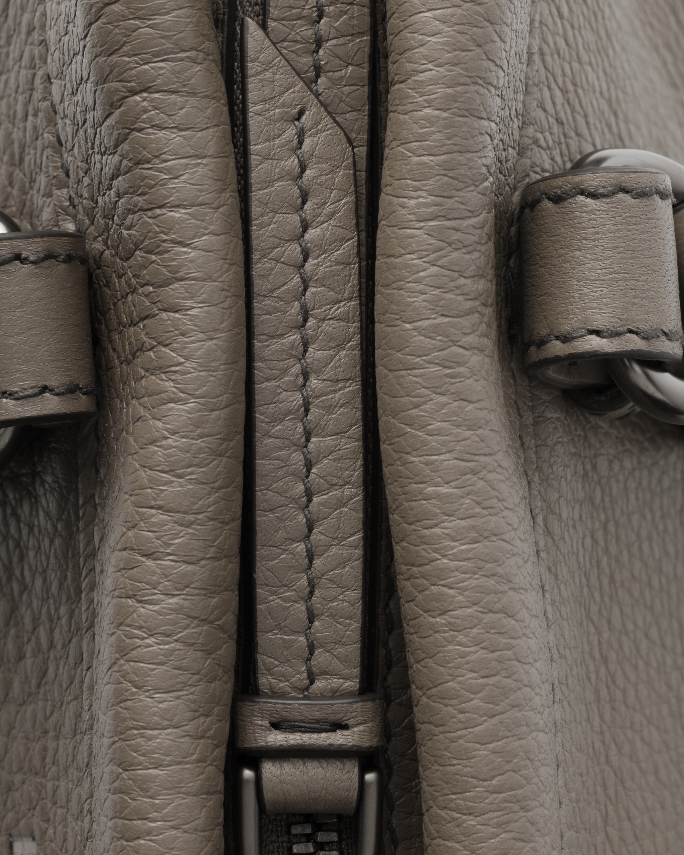 Grand cabas en cuir PRADA Gris