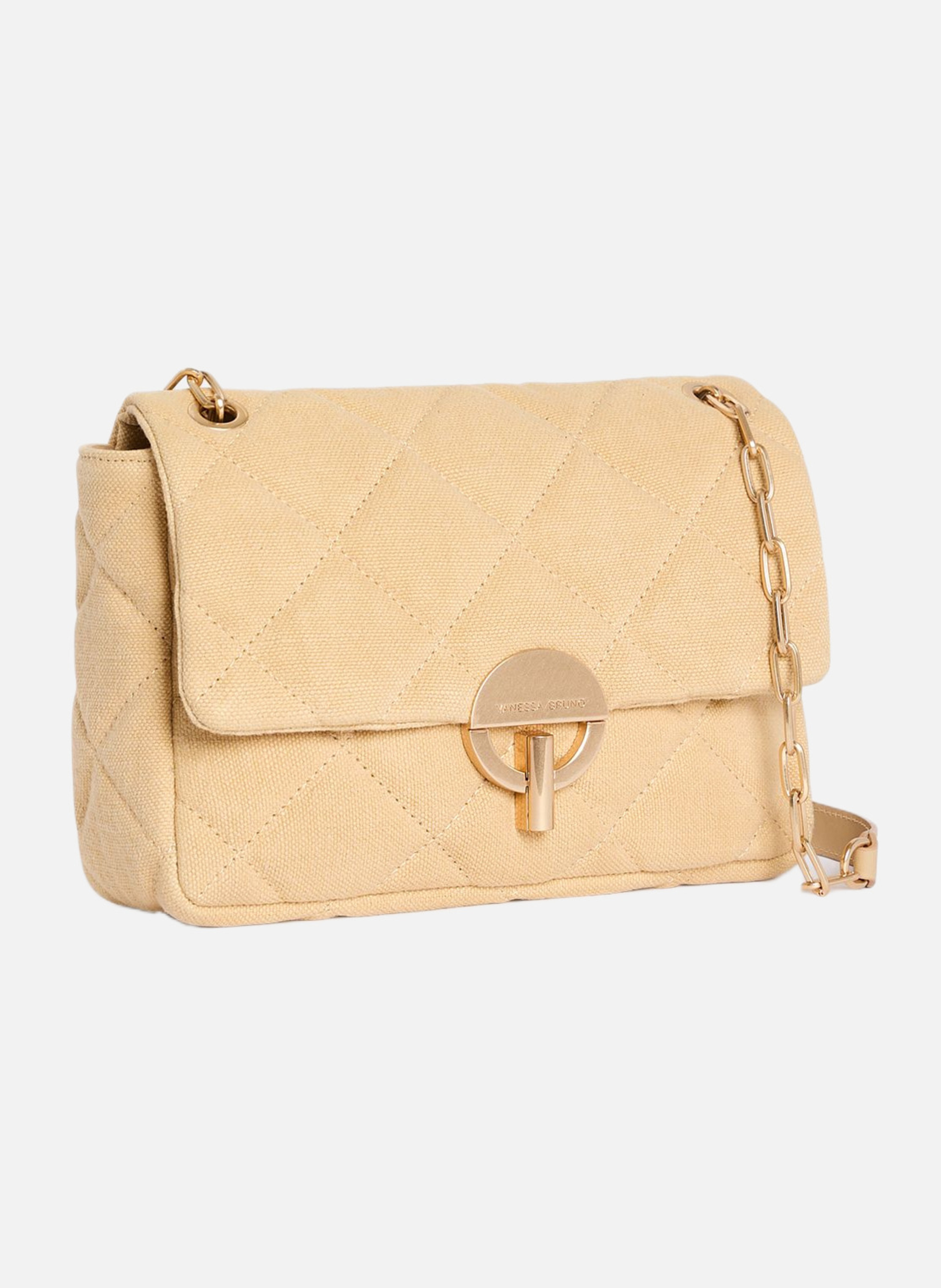 Grand sac moon en lin VANESSA BRUNO Orange