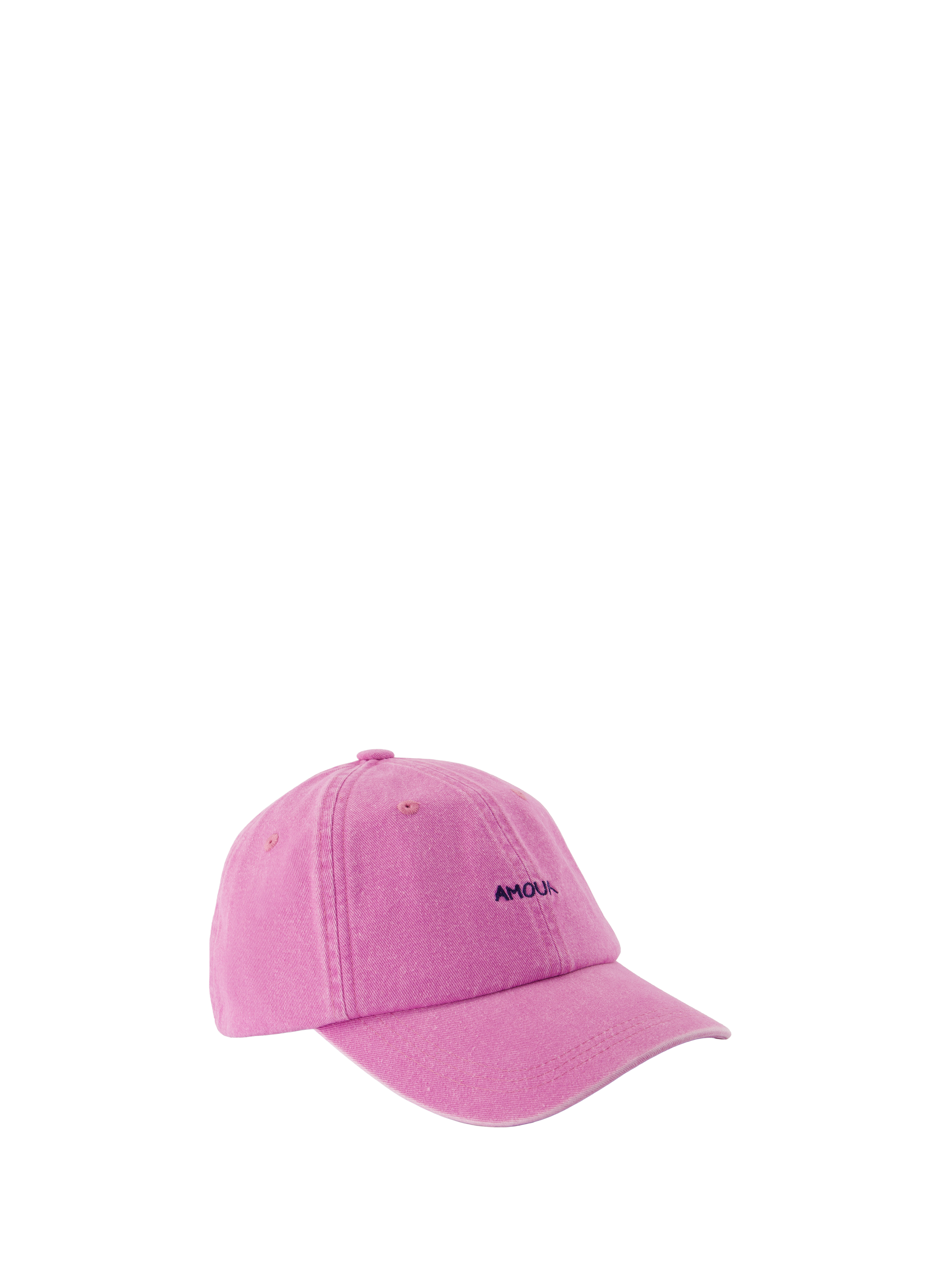 Embroidered Love Cotton Cap MAISON LABICHE Pink