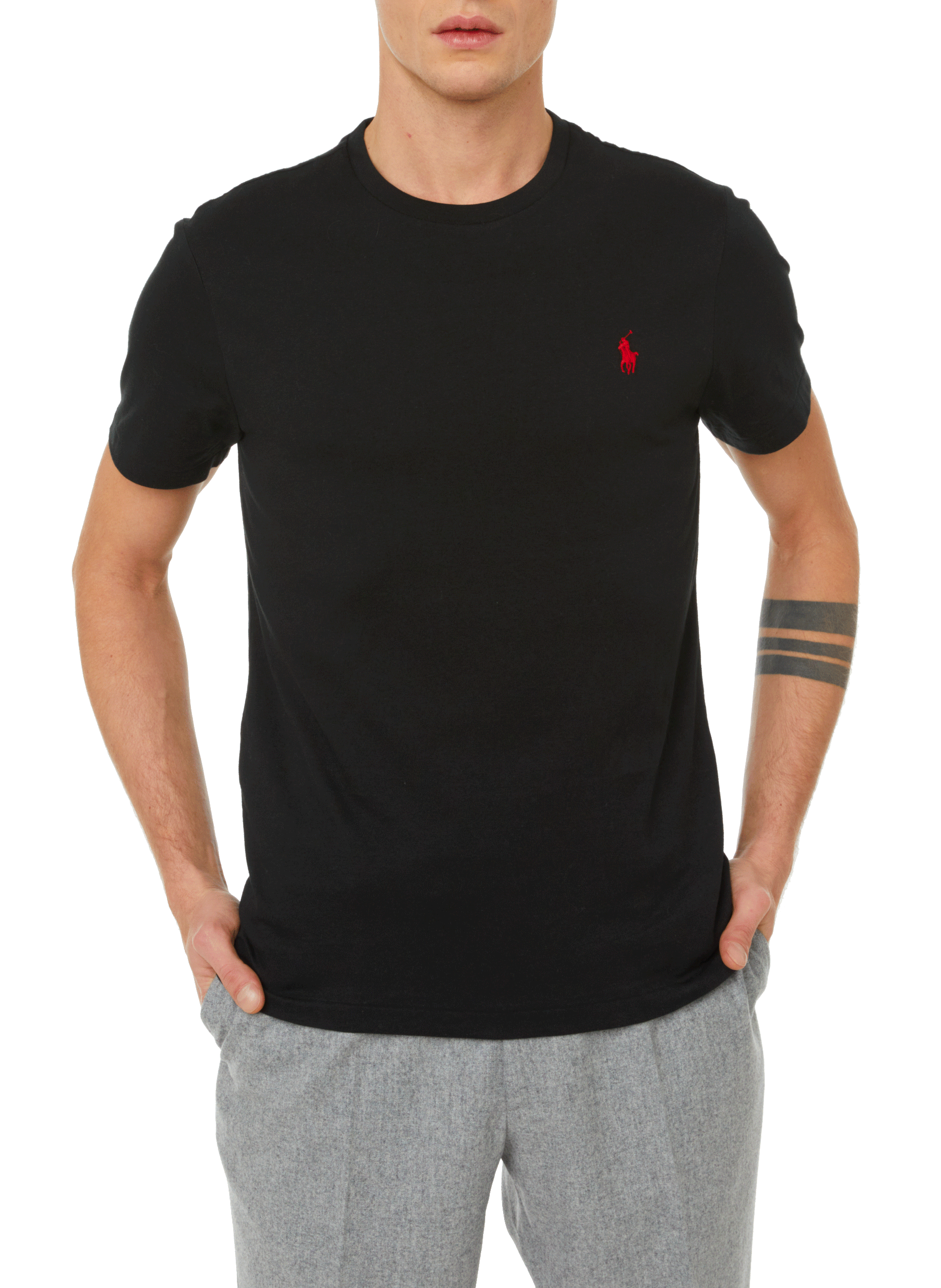 Straight-fit cotton T-shirt POLO RALPH LAUREN Black