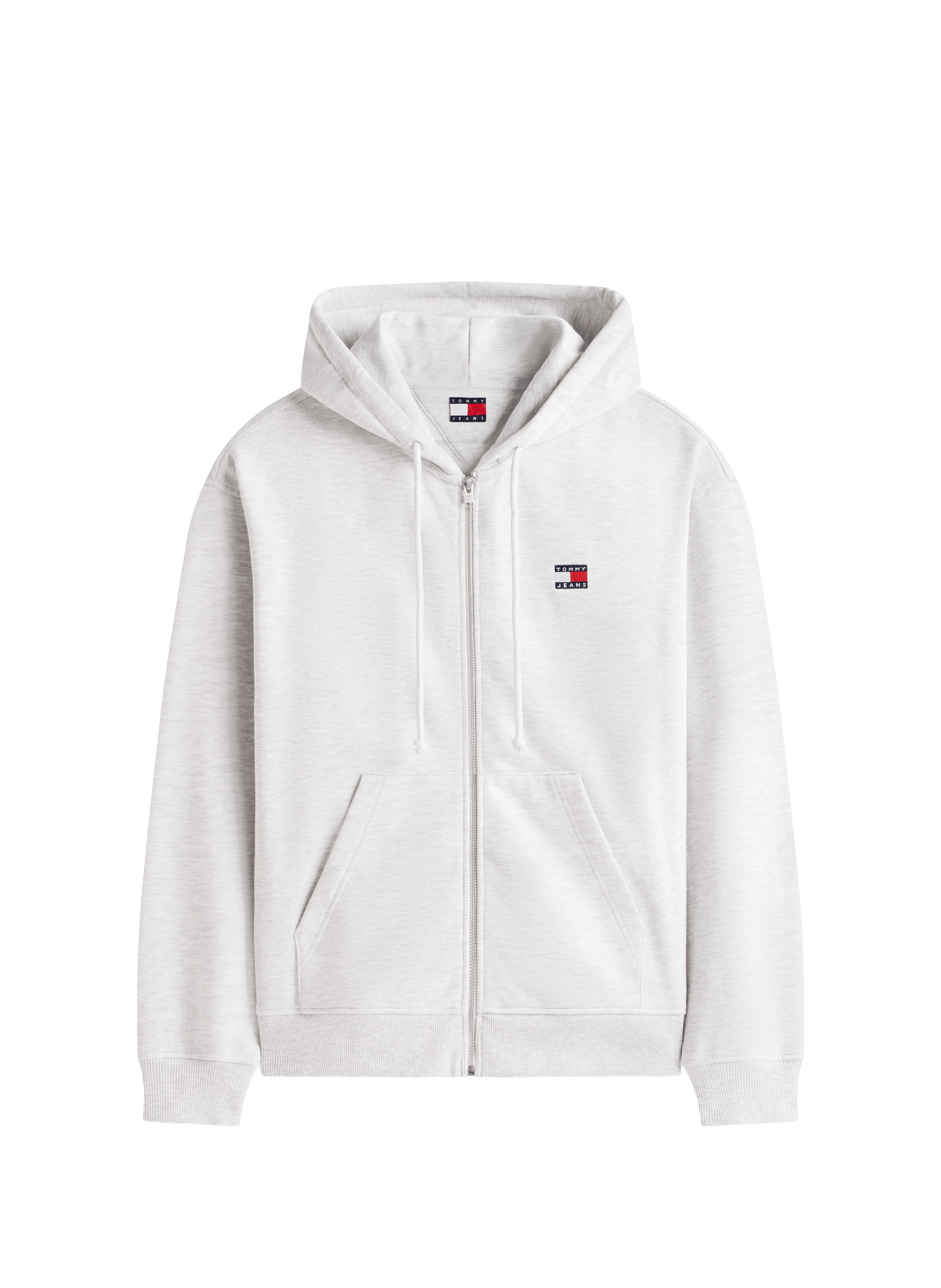 Cotton blend zipped hoodie TOMMY HILFIGER Grey