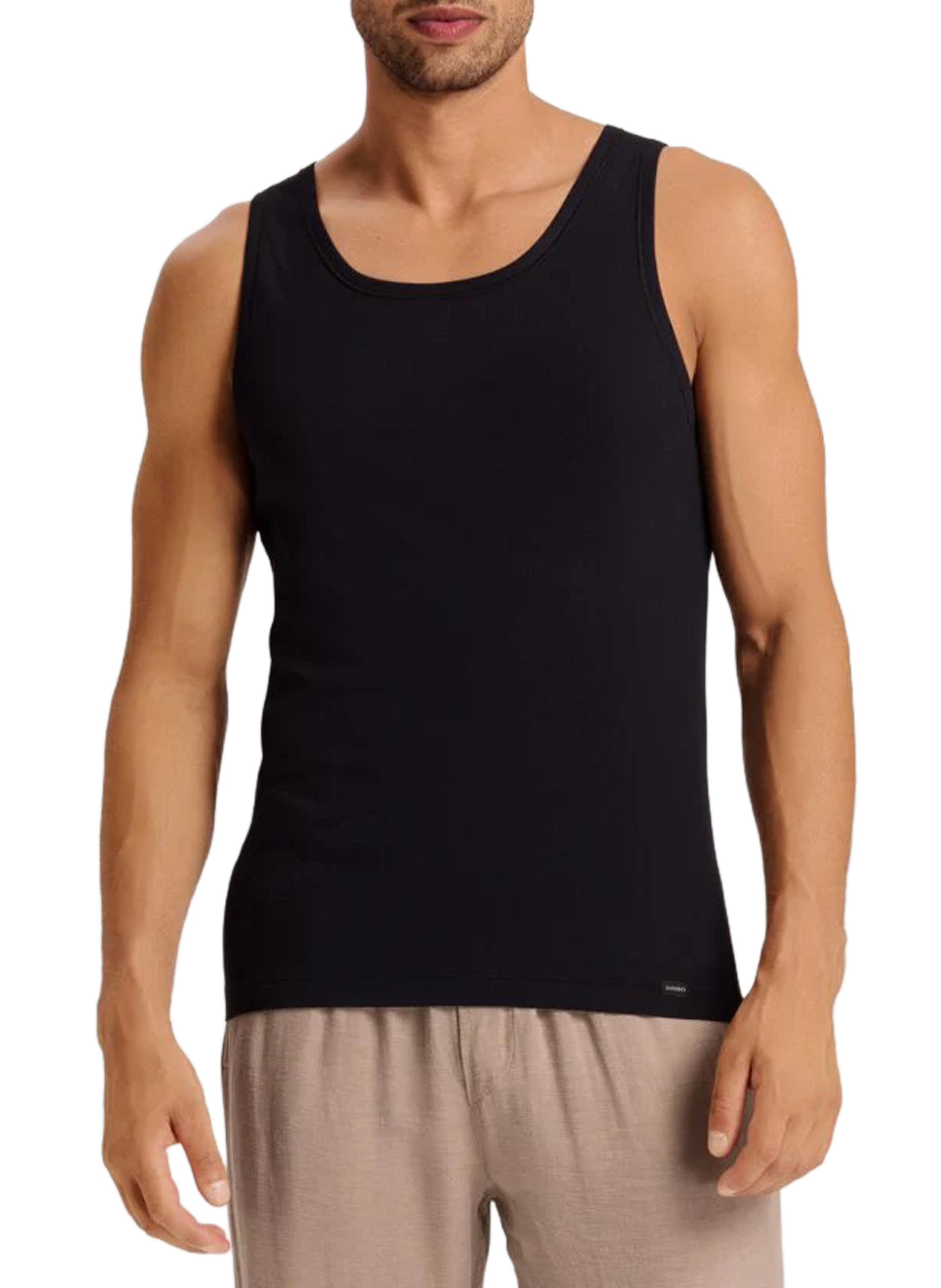 Cotton Tank Top HANRO Black