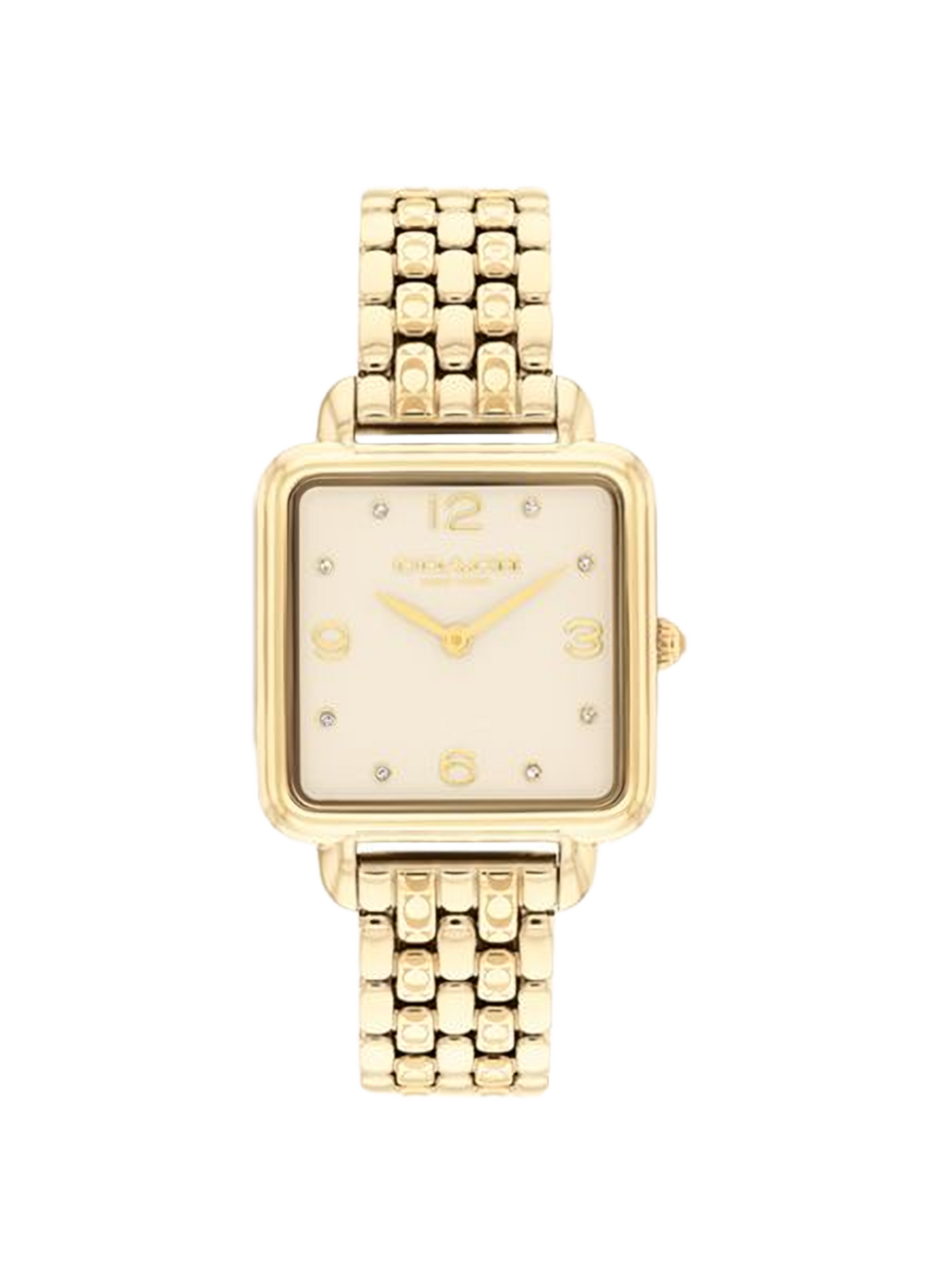 Montre quartz Cass en acier inoxydable COACH MONTRES Doré