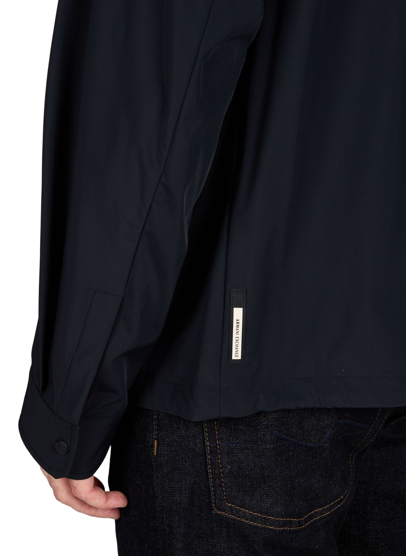 Blouson léger à col classique ARMANI EXCHANGE Bleu