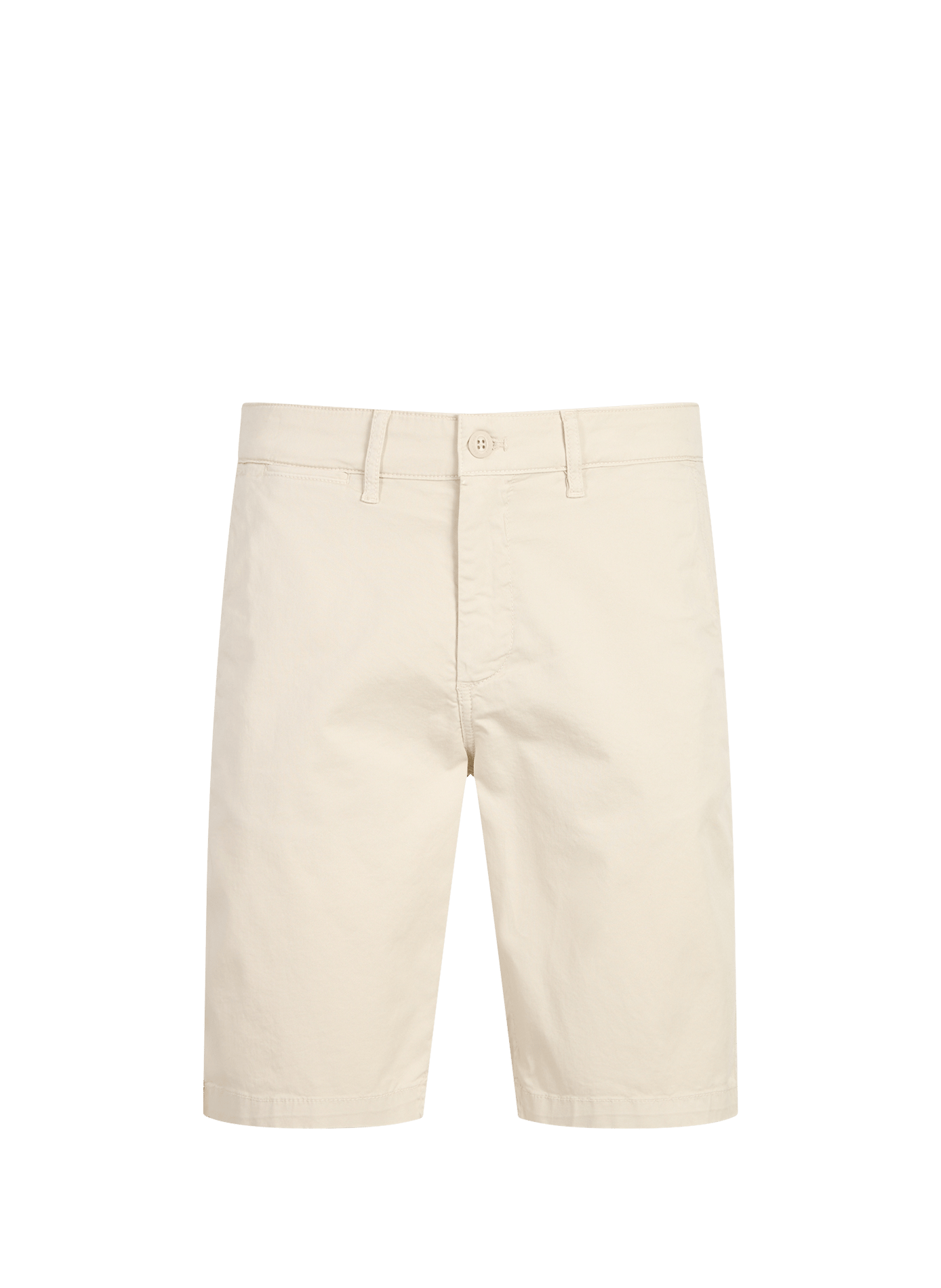 Bermuda uni en coton mélangé EDEN PARK Beige