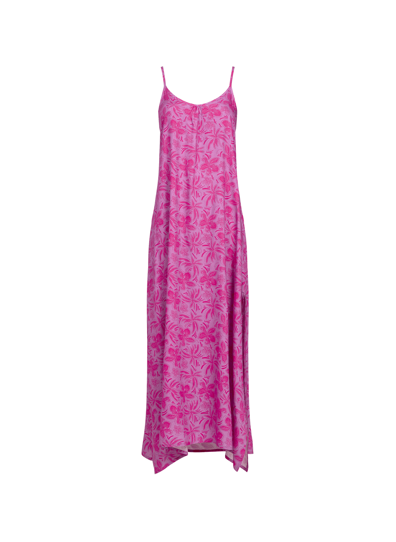 Long dress with floral pattern GRAIN DE SABLE Pink