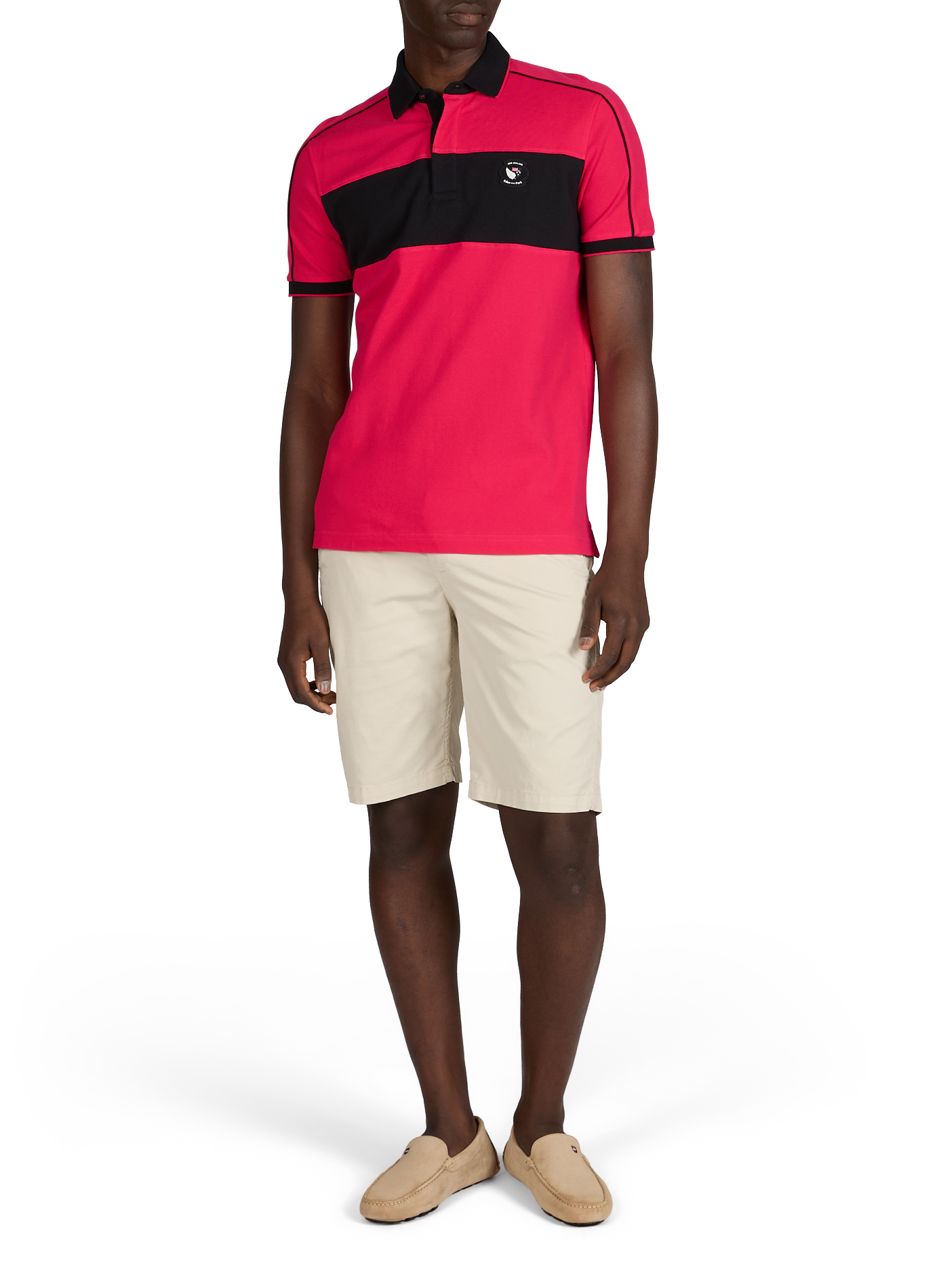 Polo à manches courtes en coton EDEN PARK Rose