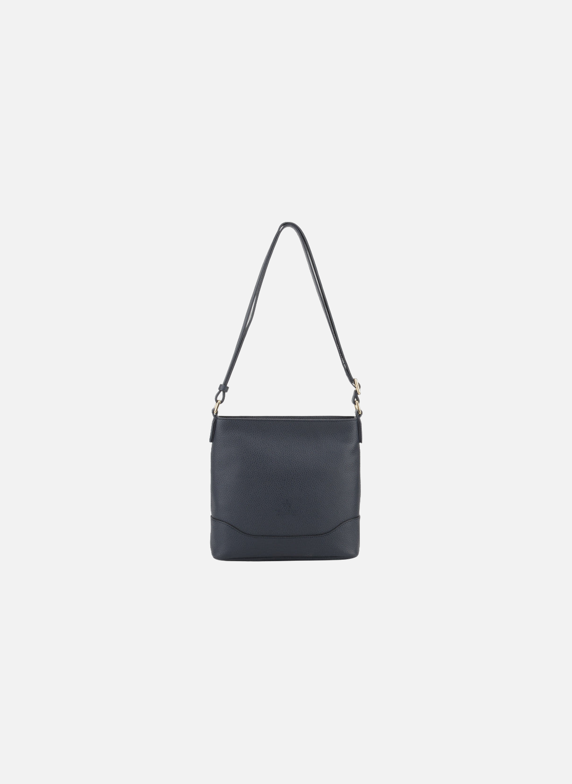 110 magnet | sac porté croisé en cuir de veau grainé  Marine