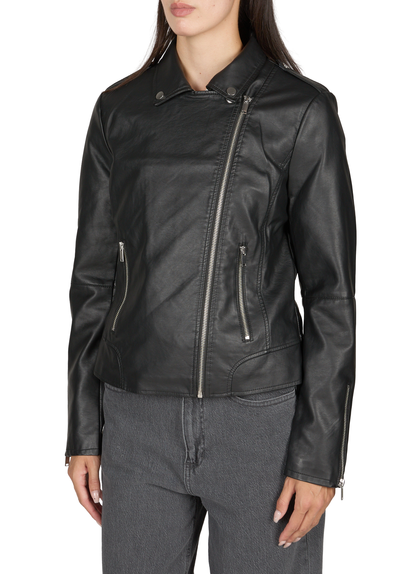 Veste zippée manches longues VILA Noir