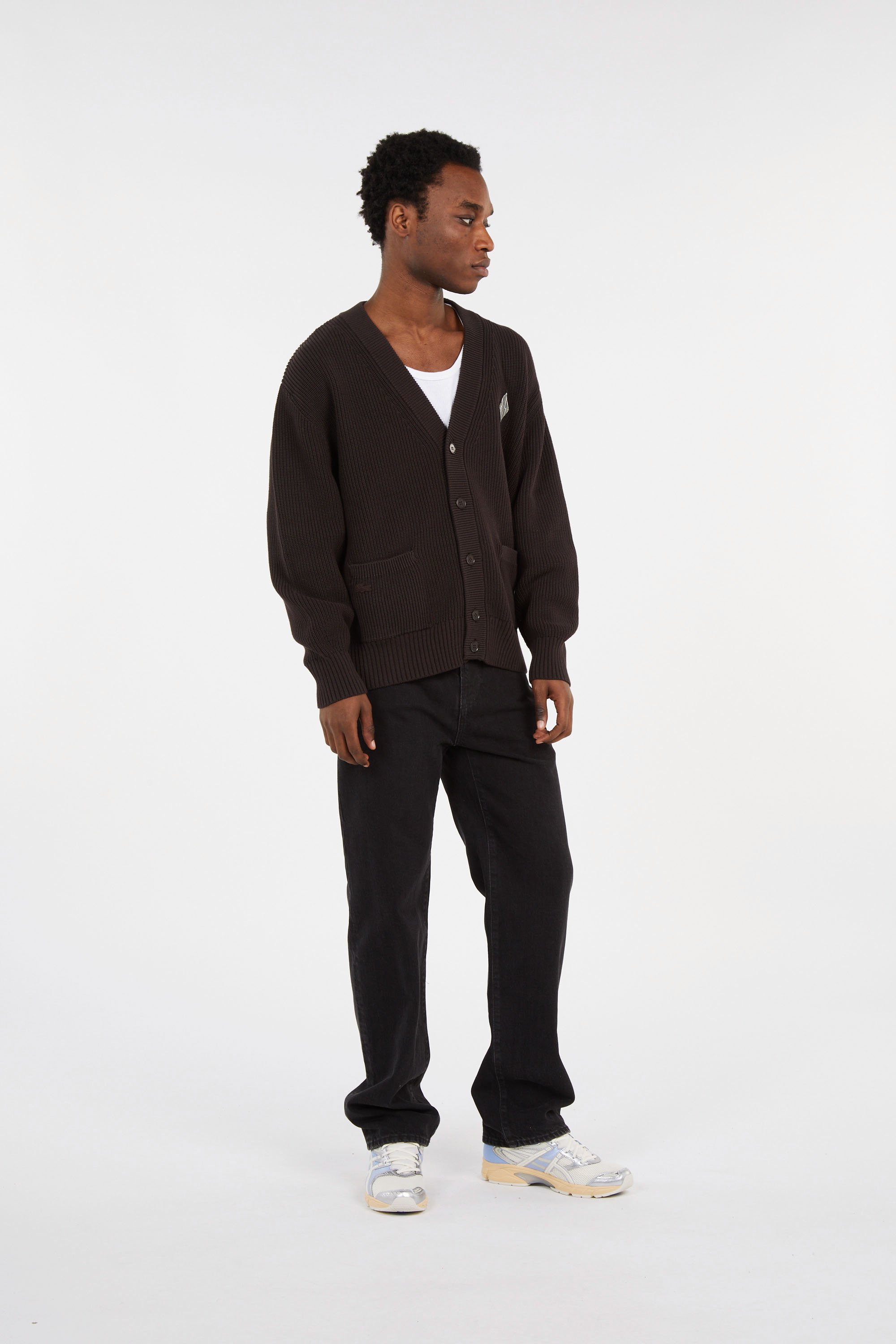 Cardigan tricot LACOSTE Marron