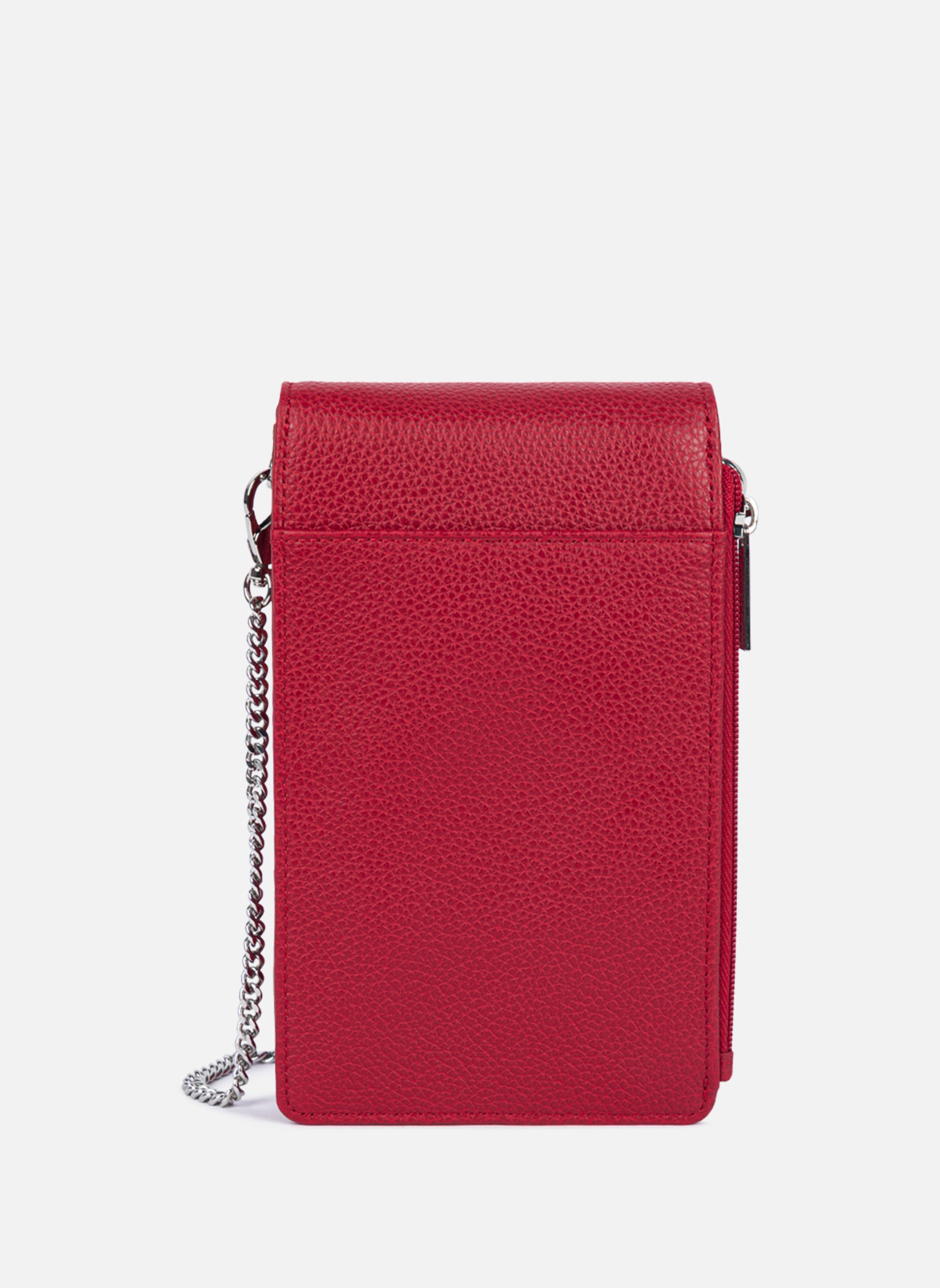 Pochette smartphone - foulonné pm LANCASTER Rouge