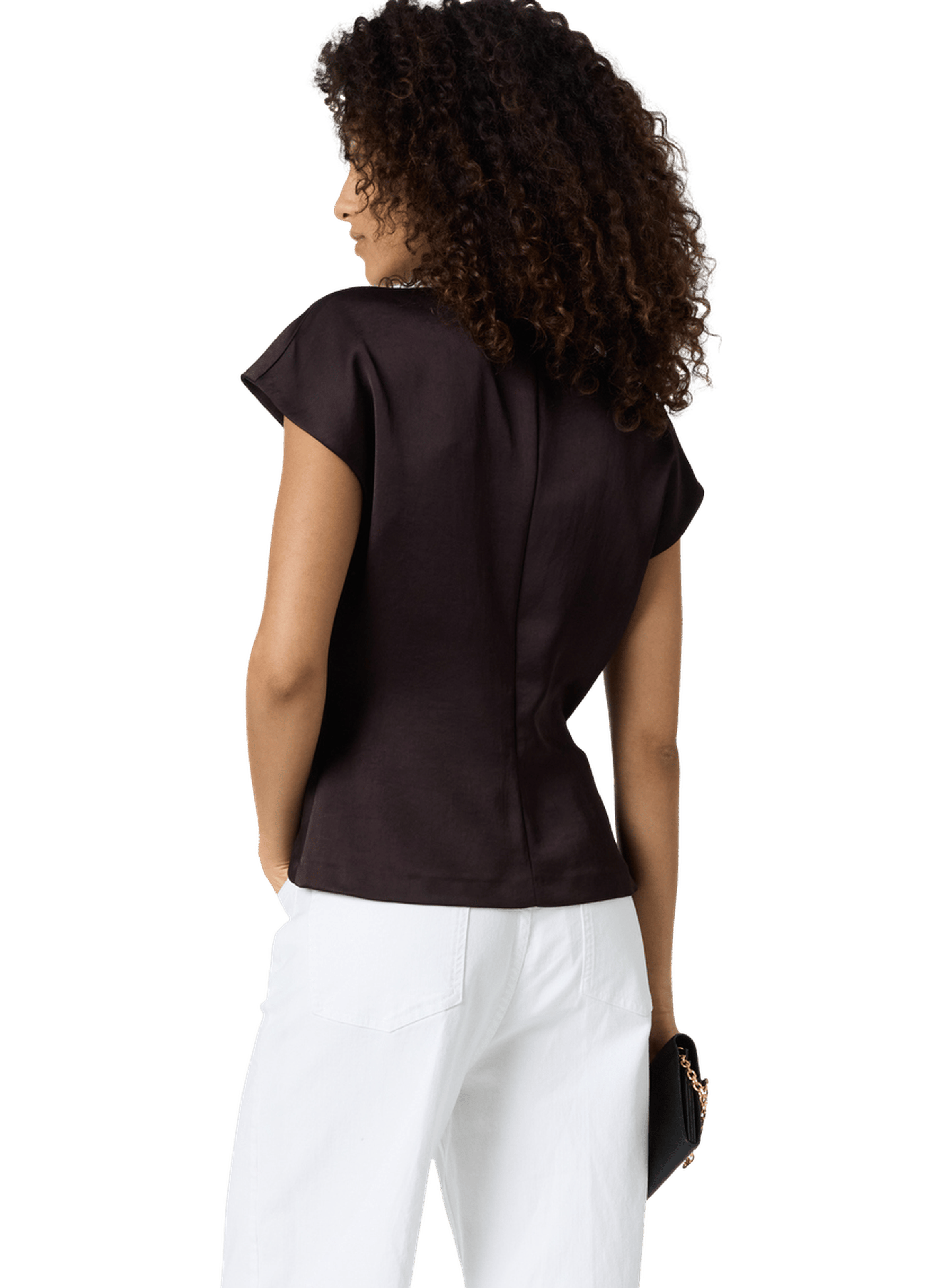 Top drapé à bijou doré - claudie | Marron GERARD DAREL Femme