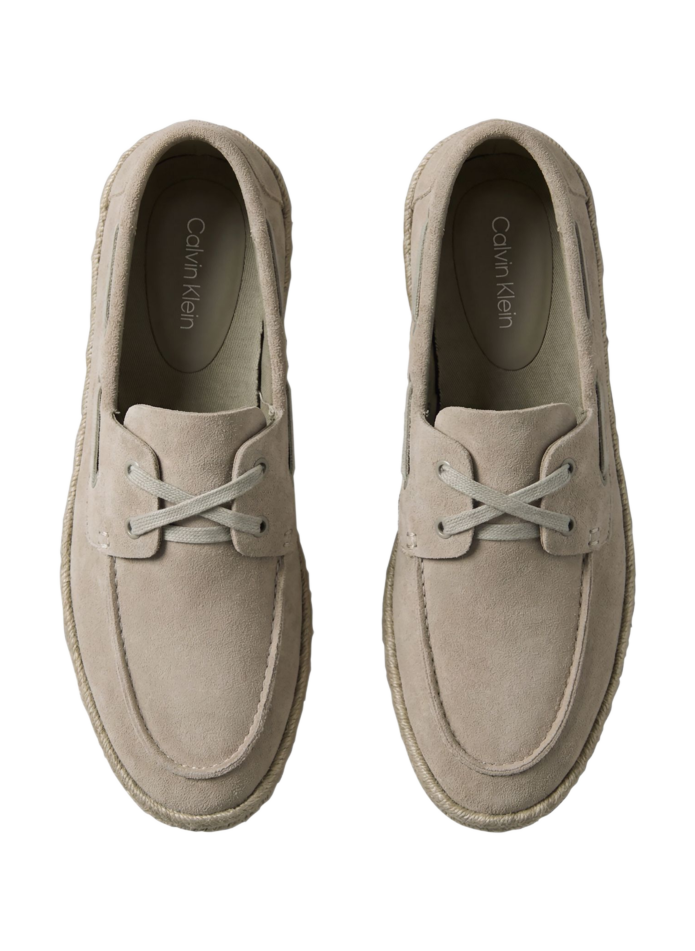 Espadrilles with woven leather soles CALVIN KLEIN Beige