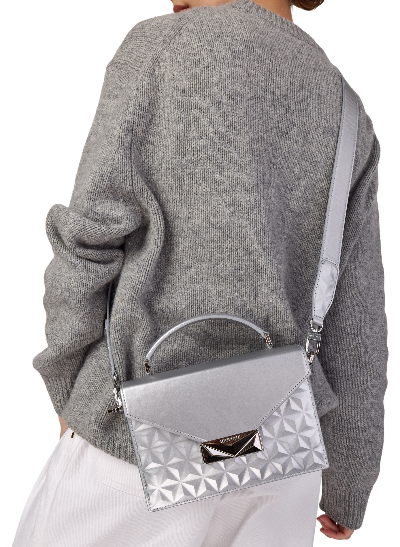 Schultertasche Apex Mini Trunk S.T. DUPONT Silber