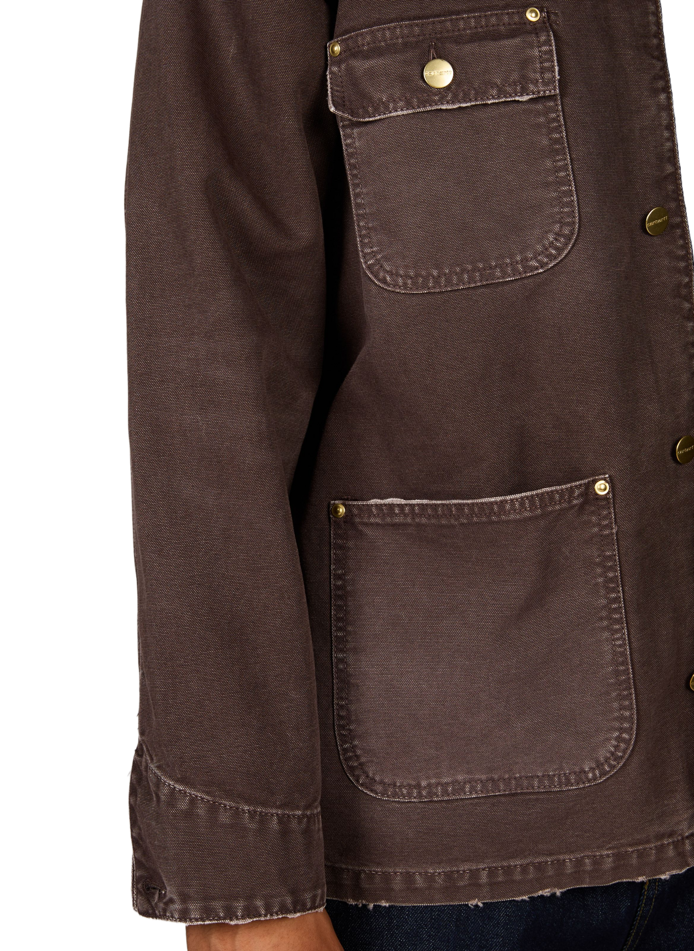 Manteau OG Chore Coat à col velours en coton CARHARTT WIP Marron