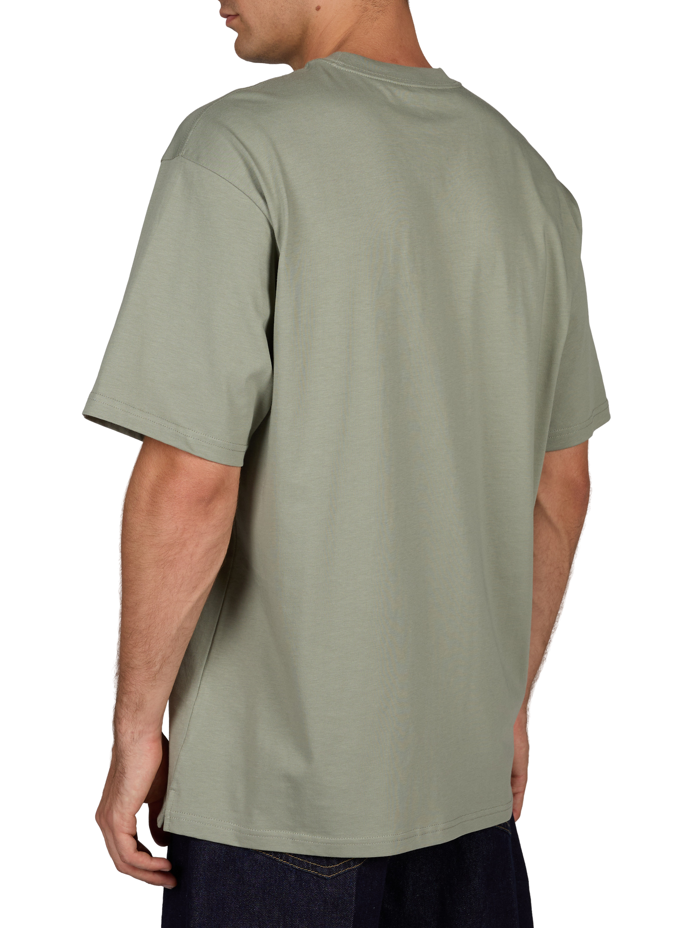 Straight T-shirt with embroidered logo in cotton CARHARTT WIP Green