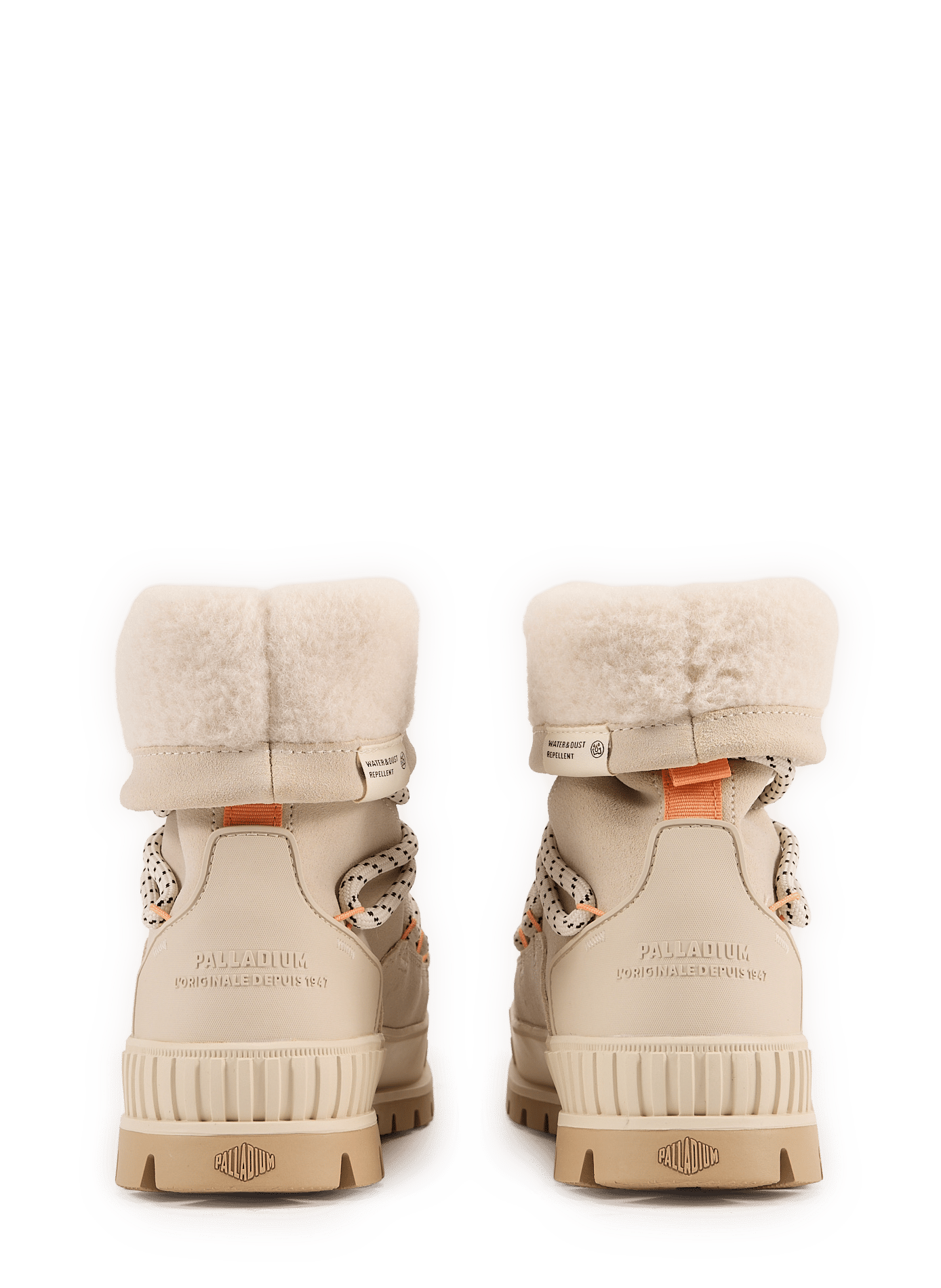 Ankle boots with silver tips PALLADIUM Beige