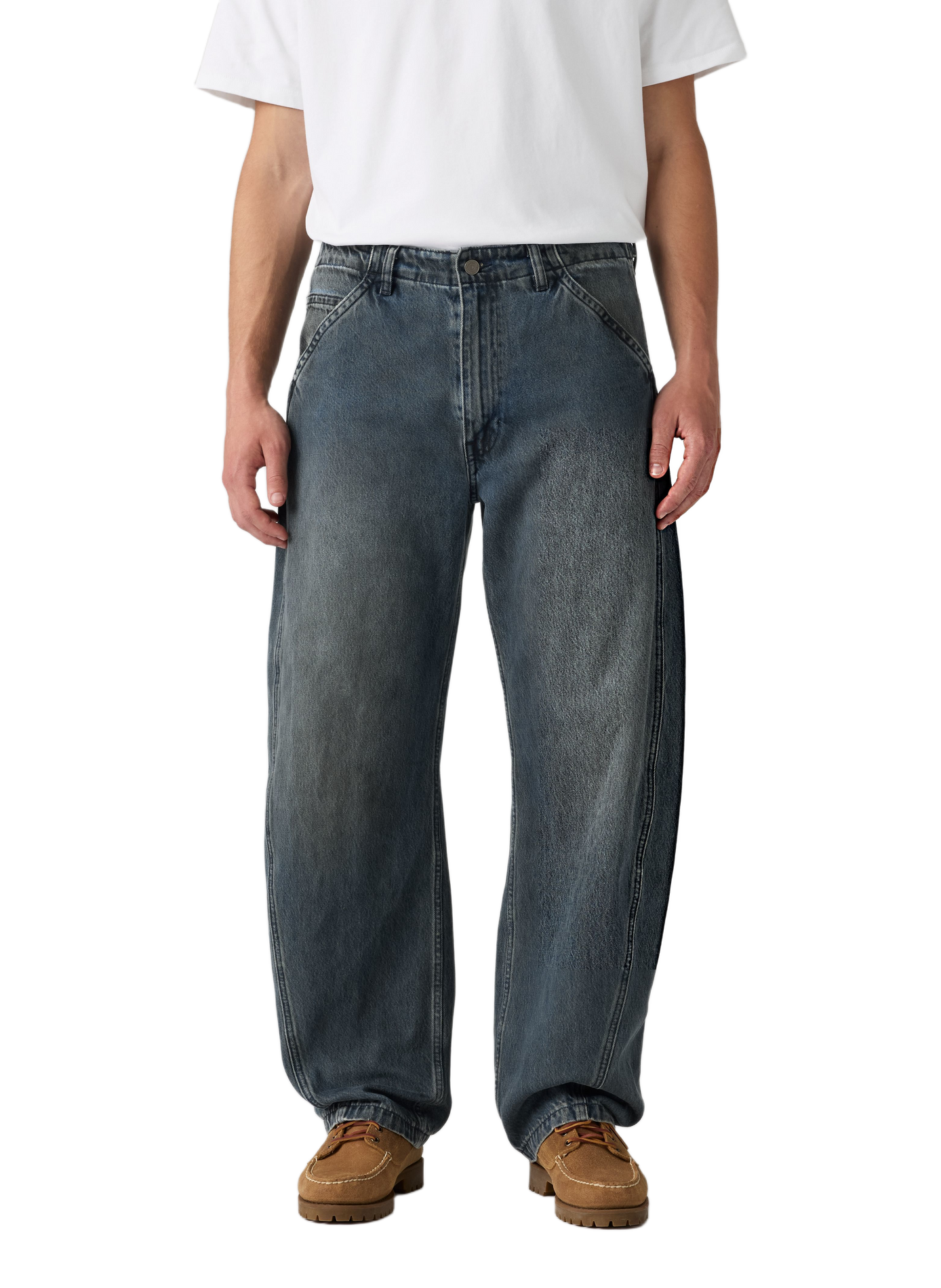 Baggy jeans van katoen LEVI'S Blauw