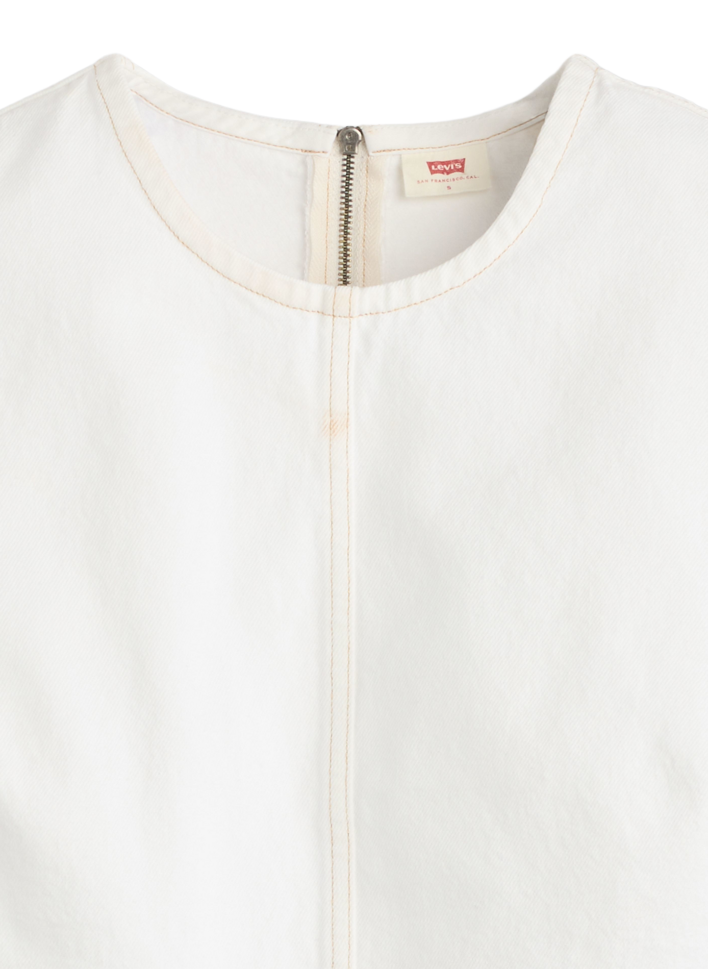 Sleeveless cotton denim top LEVI'S White