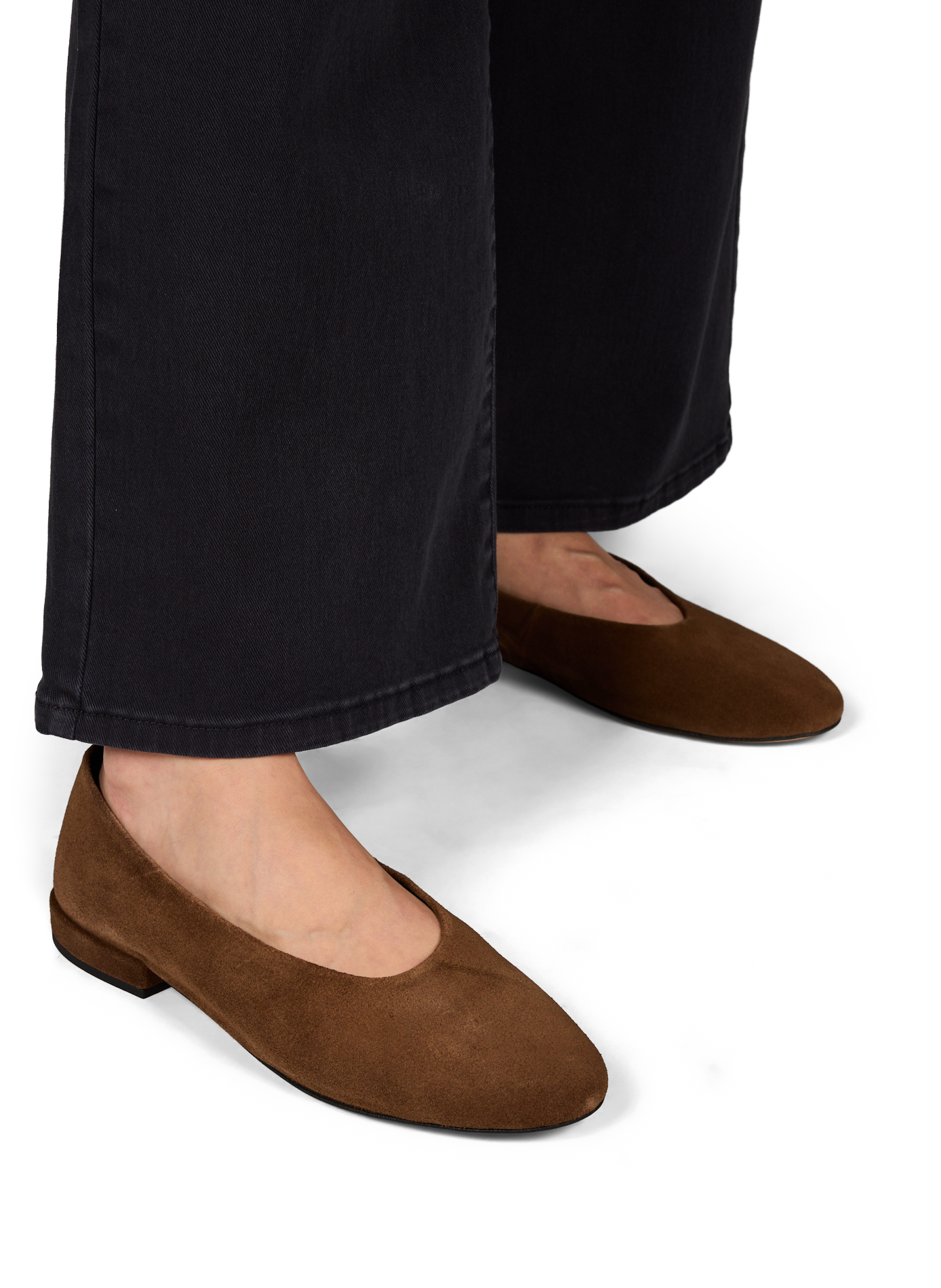 Lederballerinas MAISON TOUFET Braun
