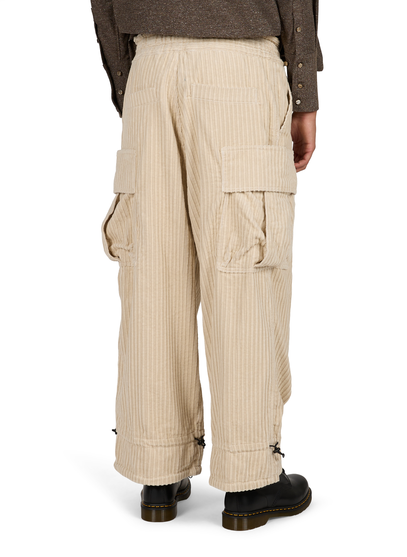 Pantaloni in velluto a coste di cotone WANSIE Beige