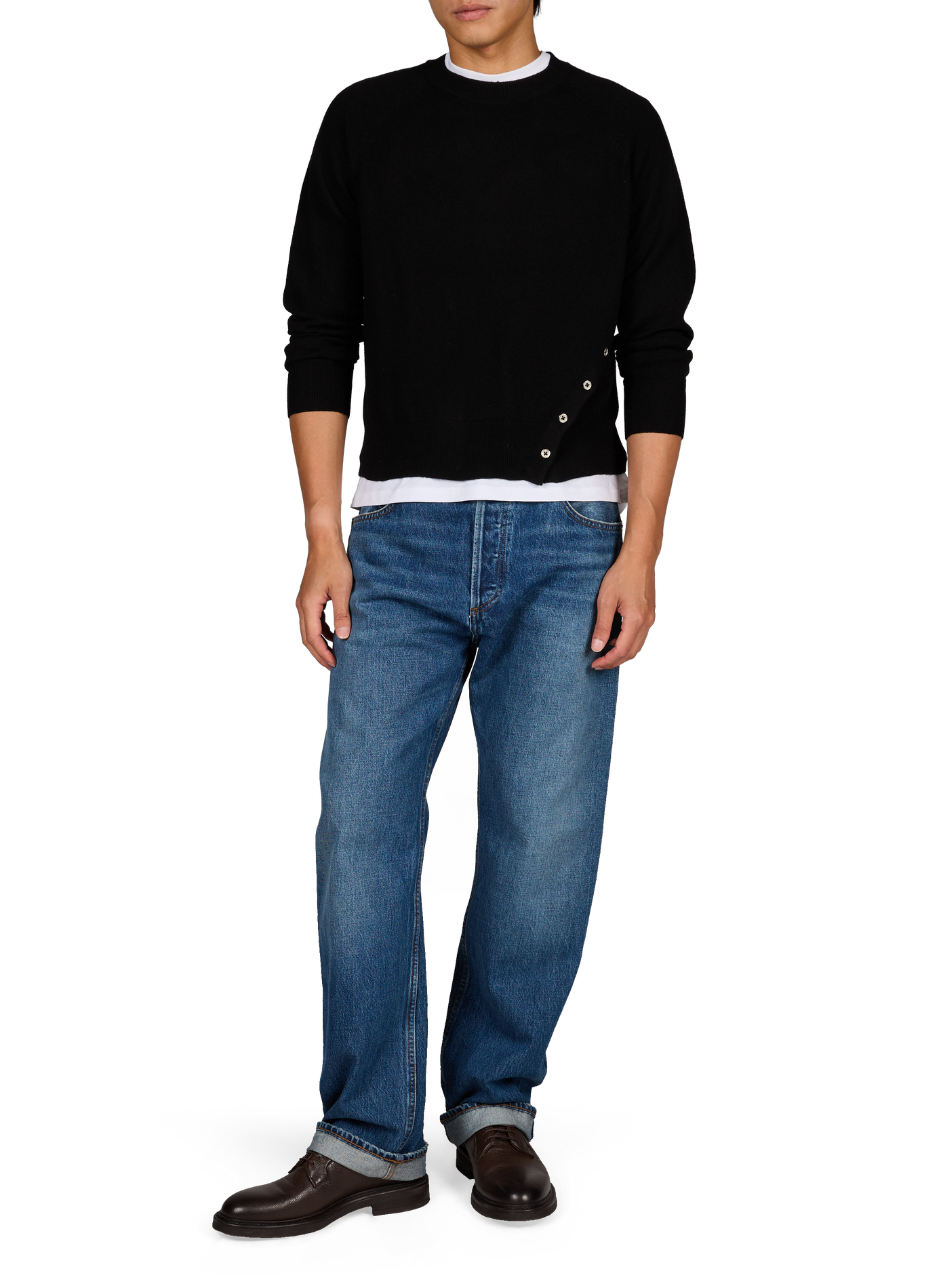 Round-neck wool and cashmere jumper CARRER Blue