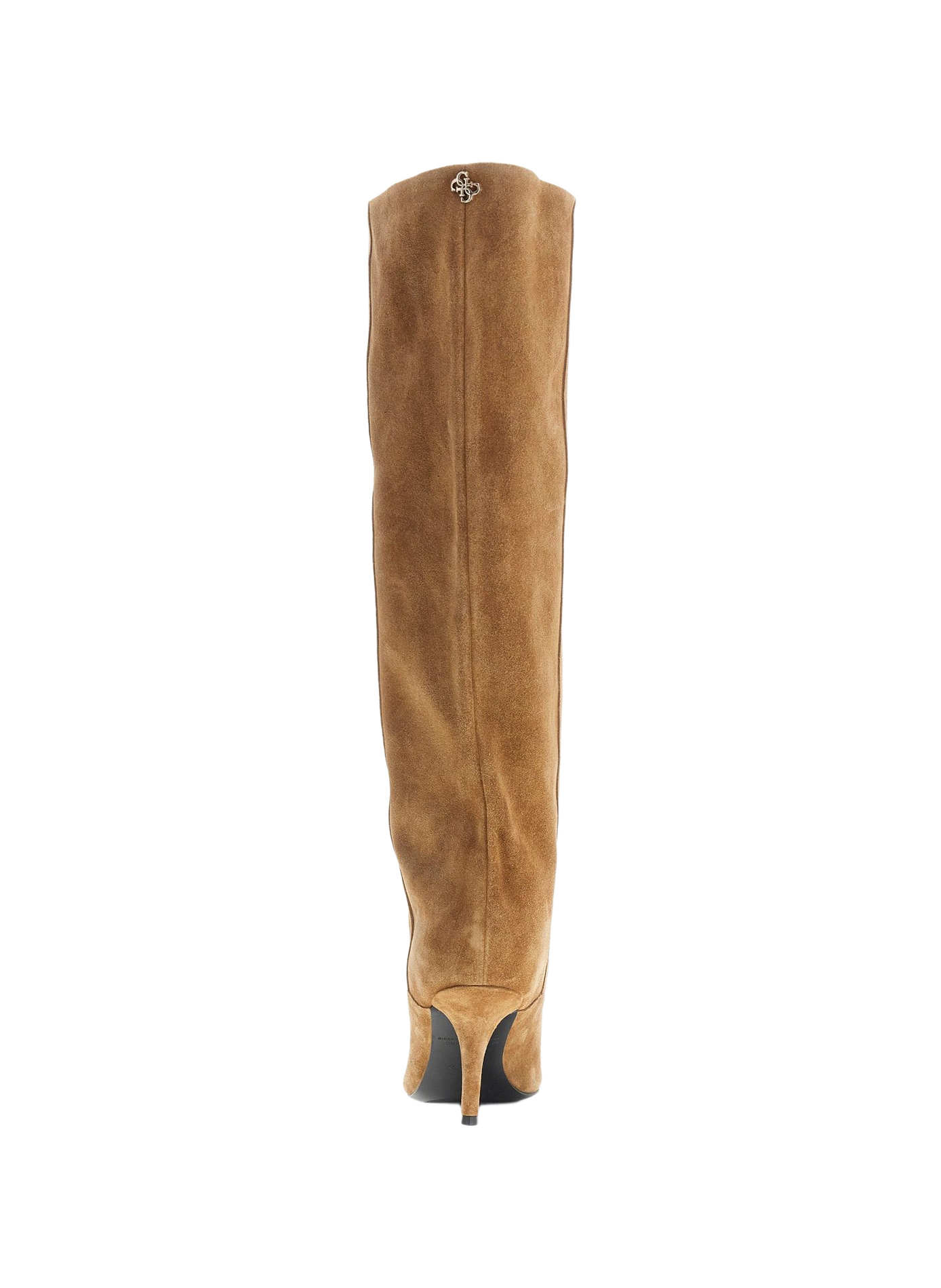 Zip-up suede leather boots GUESS Brown