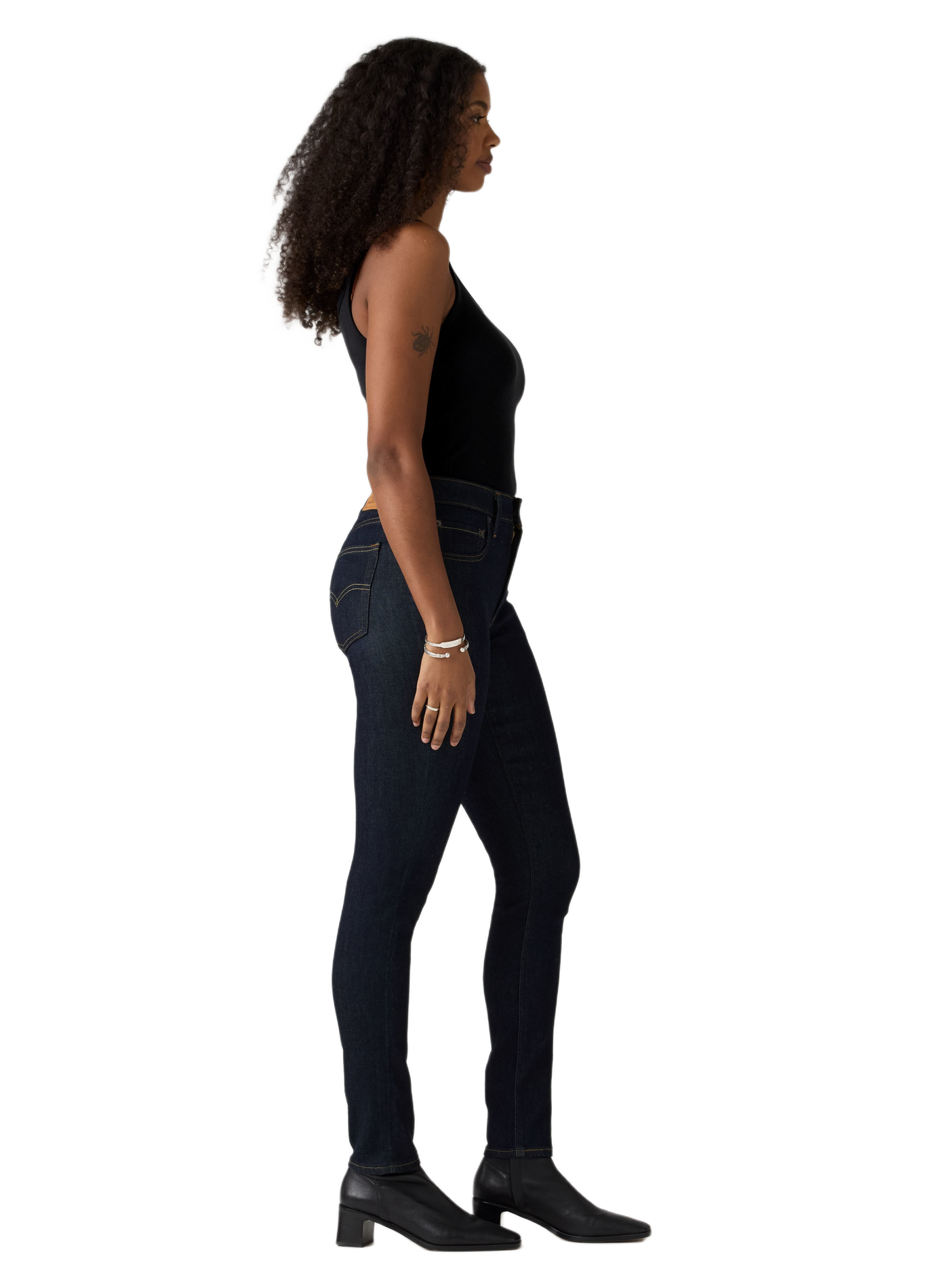 Jeans 721 met hoge taille en skinny pasvorm in een mix van katoen. LEVI'S Blauw