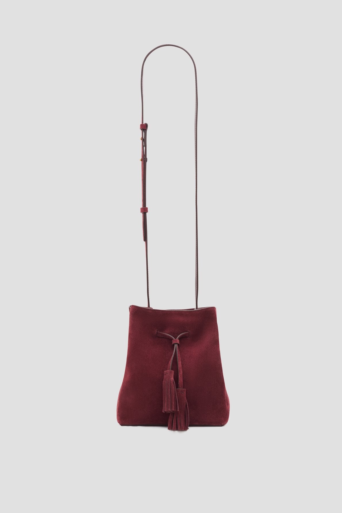 Seau en cuir velours - mini saxo two GERARD DAREL Rouge