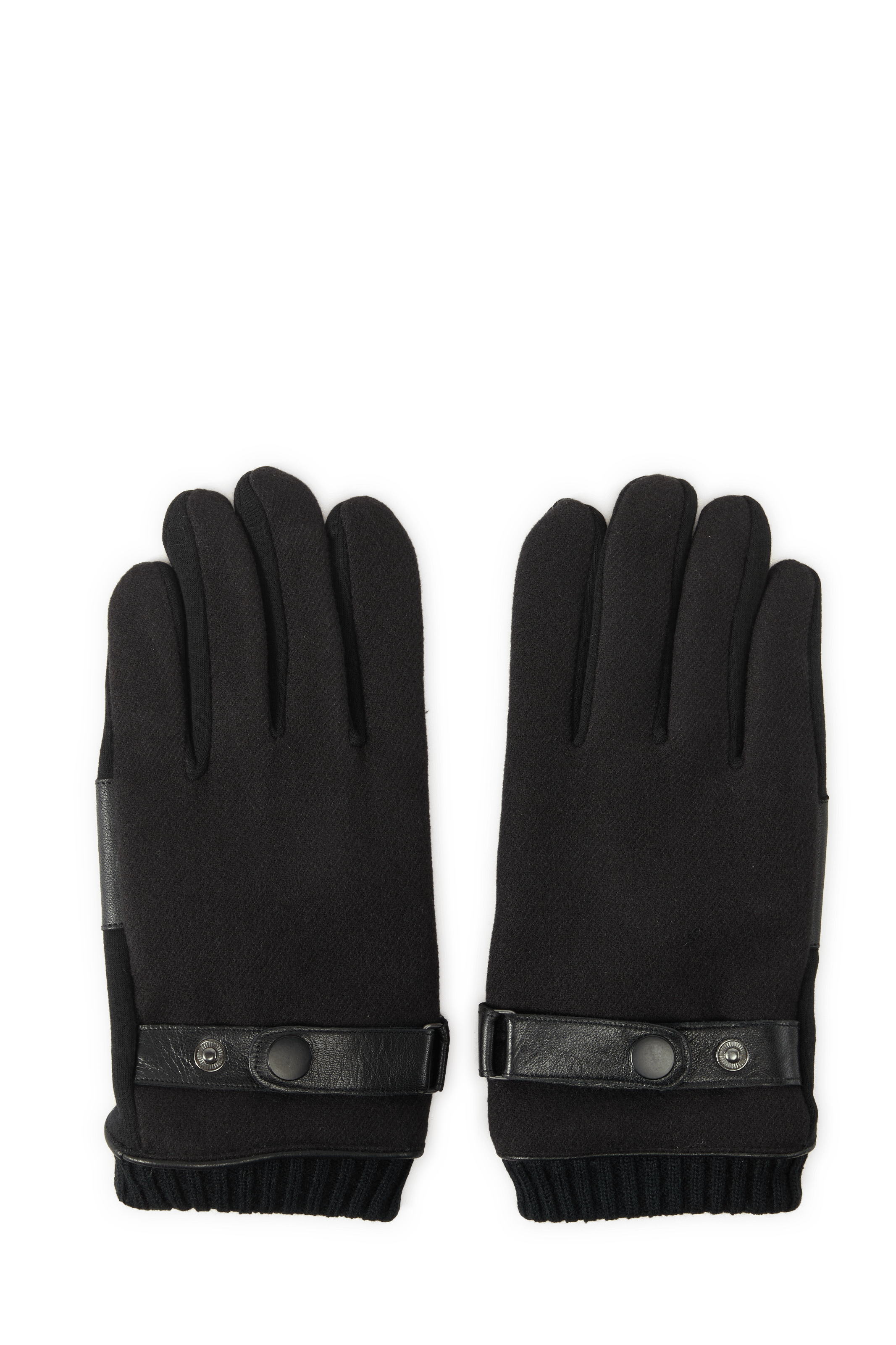 Handschuhe aus Materialmix SAISON 1865 Schwarz