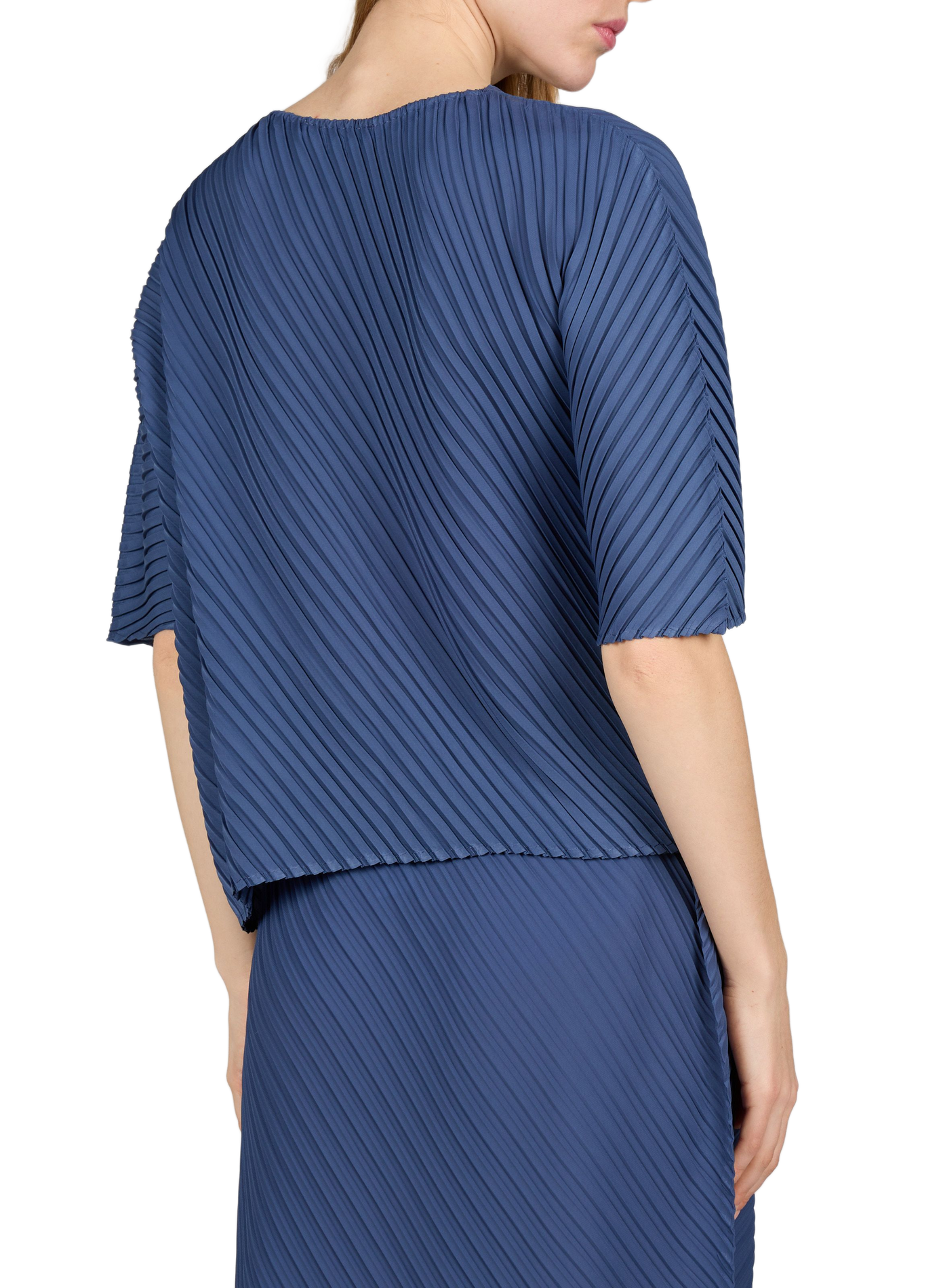 Loose pleated top ADOLFO DOMINGUEZ Blue