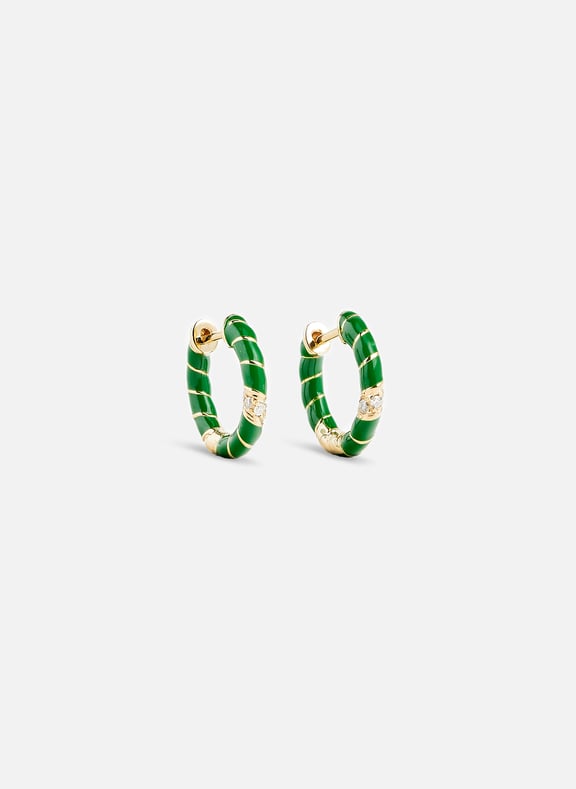 Gold and enamel earrings YVONNE LÉON Gold and enamel earrings YVONNE LÉON