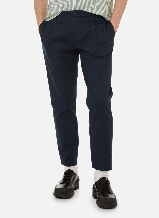 Slim-fit cotton and linen-blend trousers TIMBERLAND